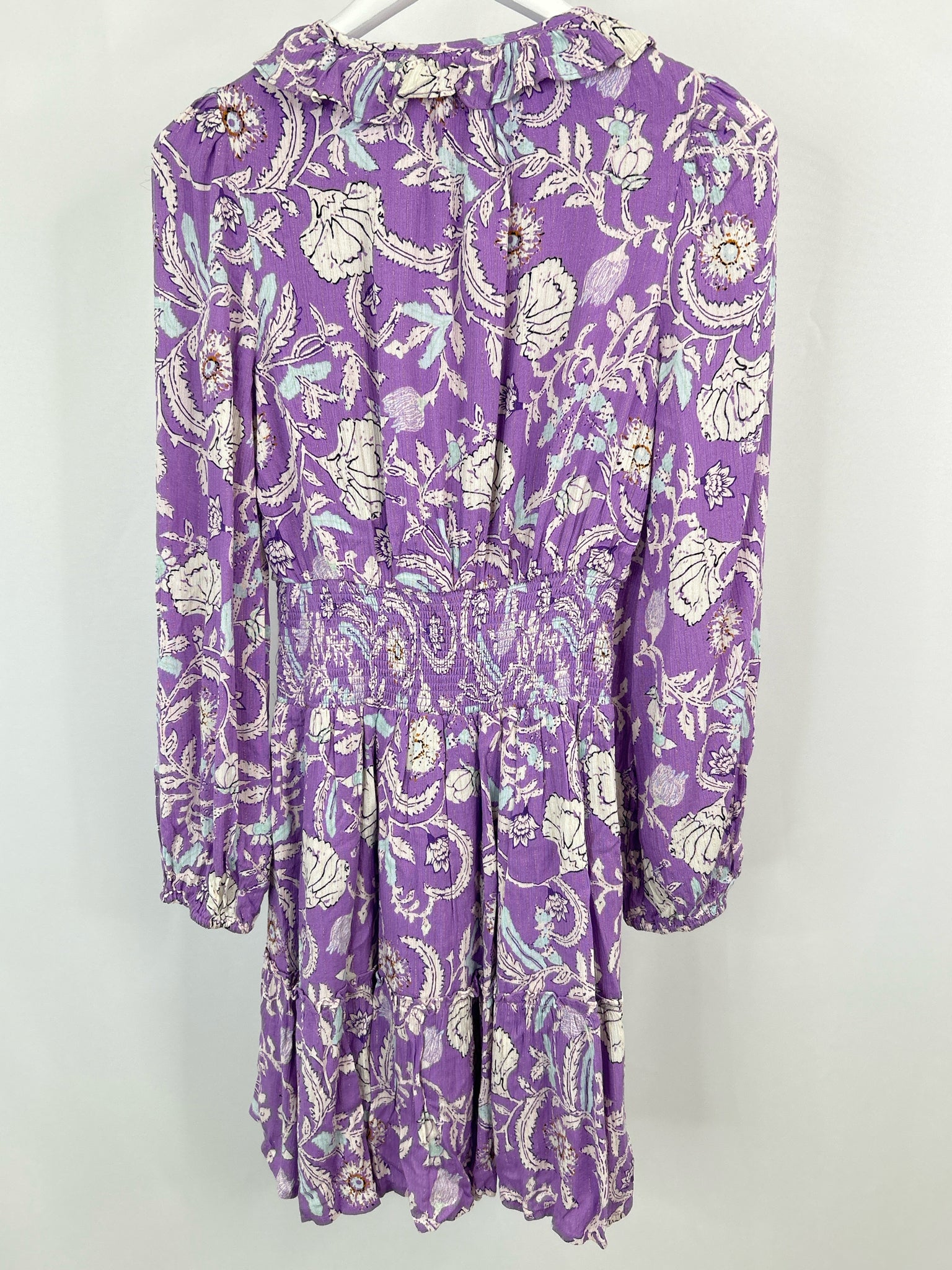 HAUTE HIPPIE Size XS PURPLE FLORAL Women Dress