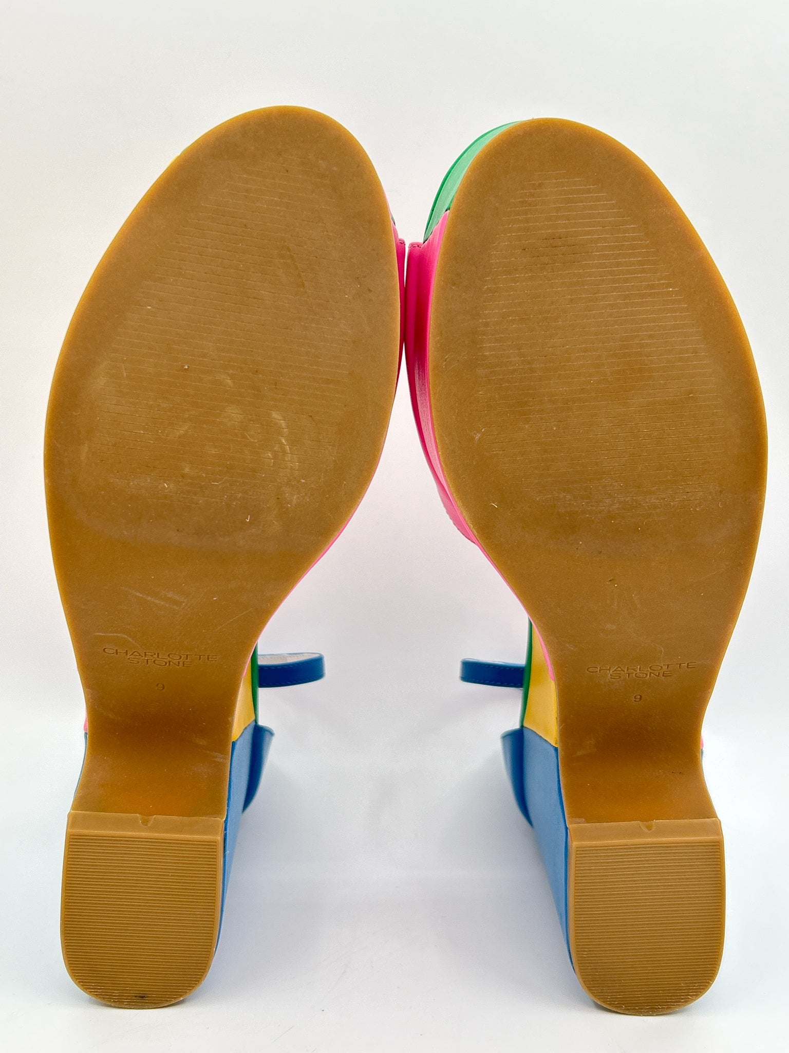 CHARLOTTE STONE NWOB Size 9 Multi-Color Women Sandal