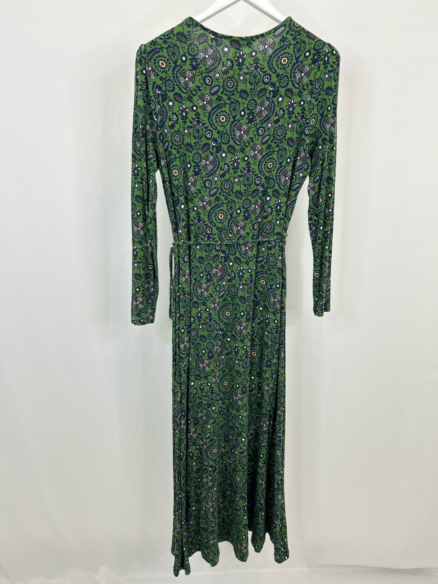 BODEN Size 10R Green Floral Women Dress