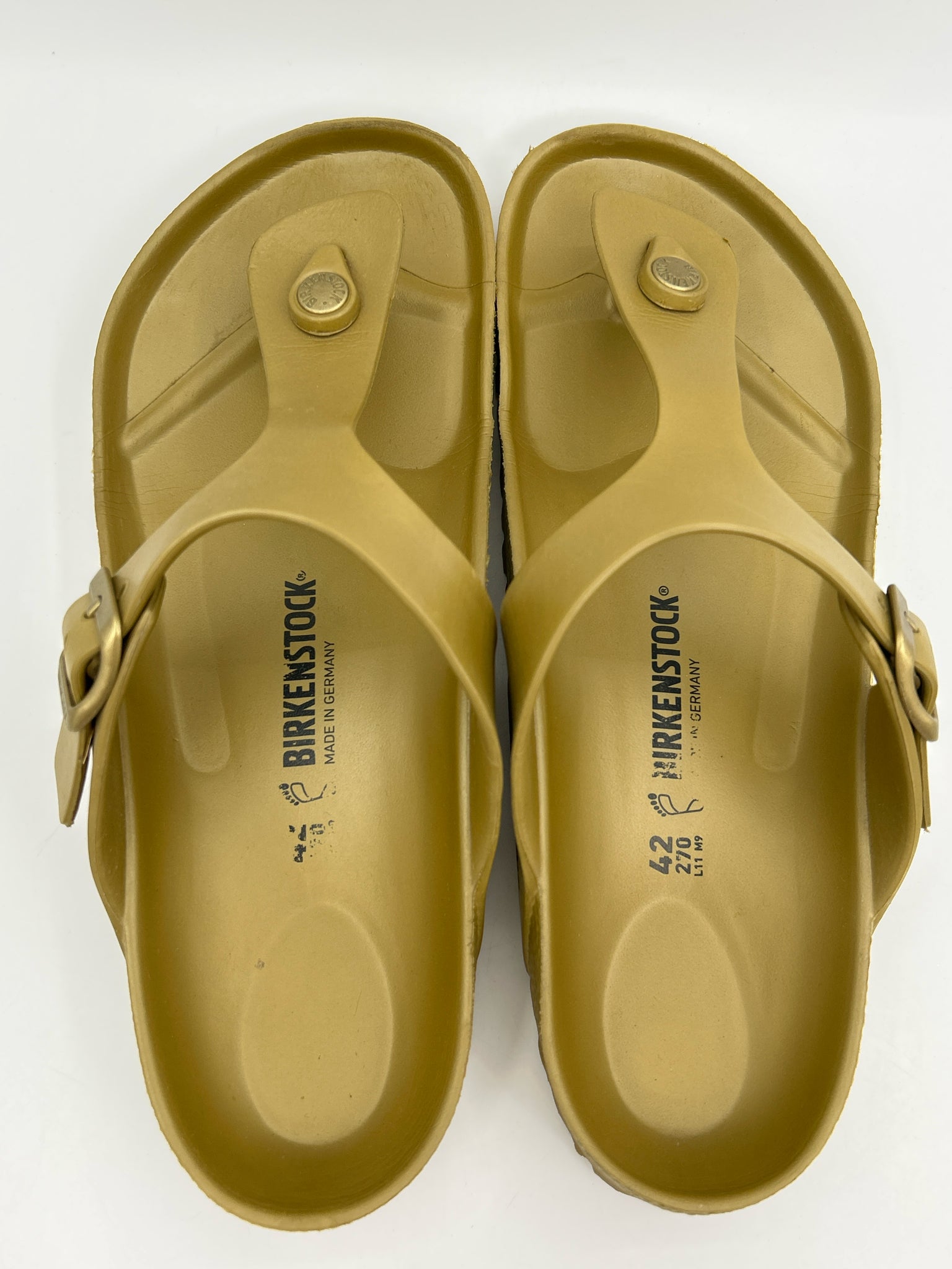 BIRKENSTOCK Size 11 Gold Women Sandal
