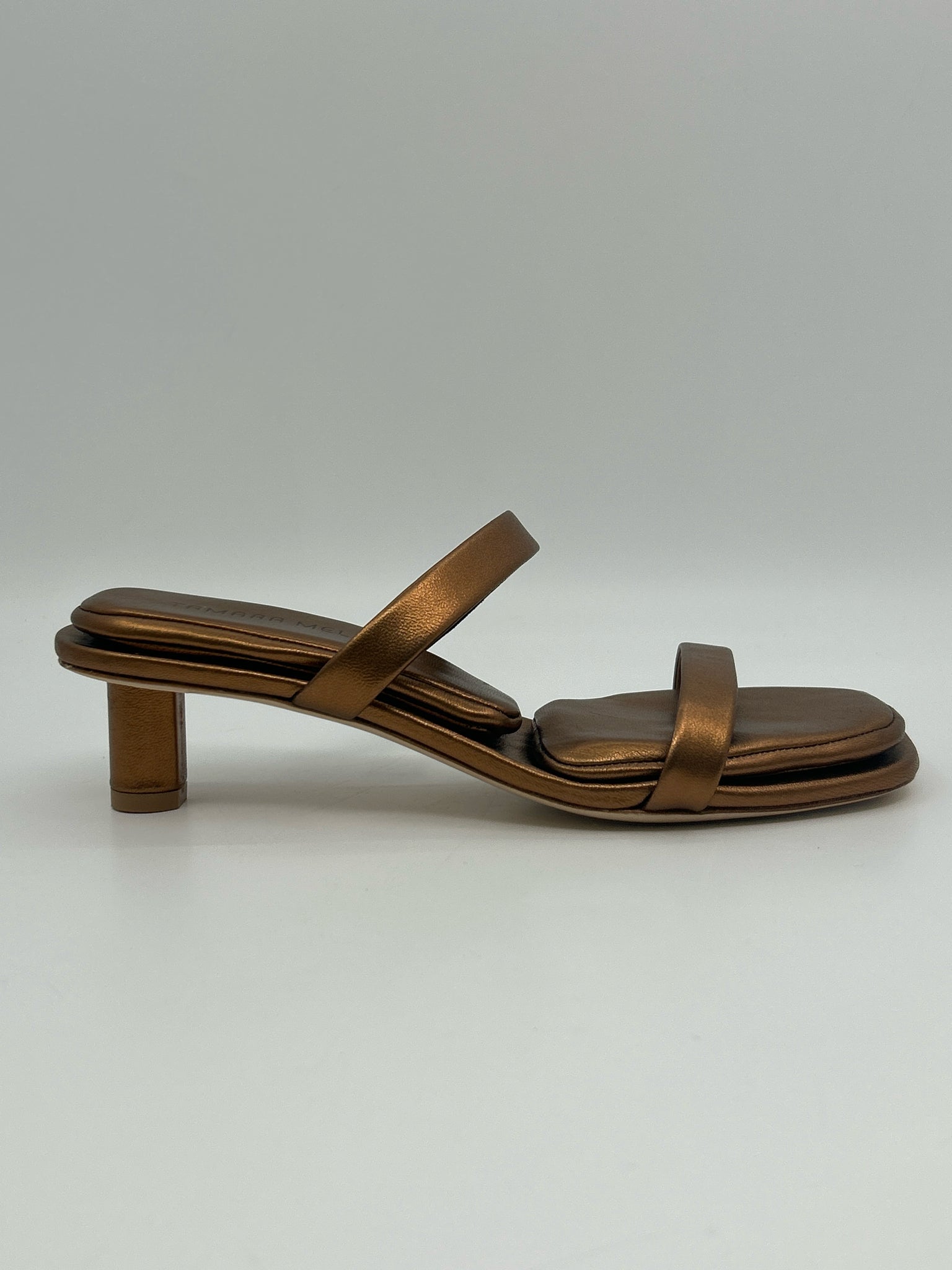 TAMARA MELLON NWOB Size 6.5 BRONZE Women Sandal