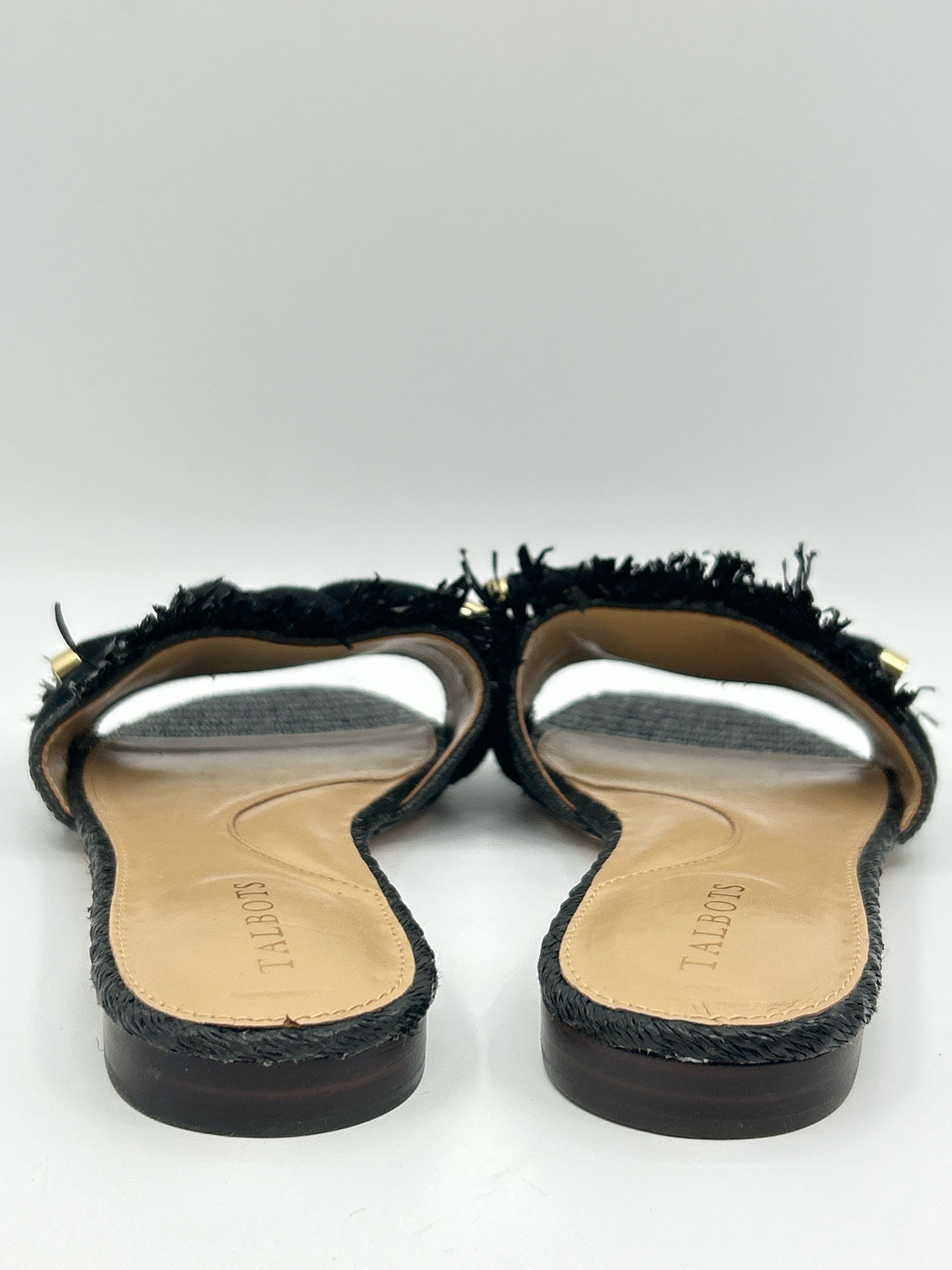 TALBOTS Size 8M Black Women Sandal