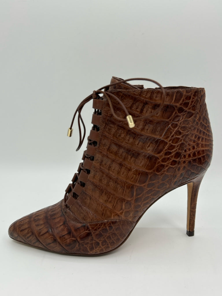 ALEXANDRE BIRMAN Women Size 37.5 Brown Booties