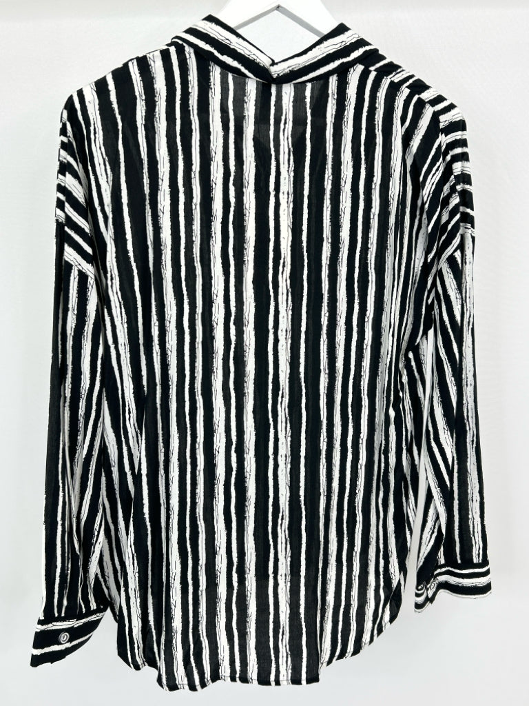 ETHYL Women Size M Black and White Shirt