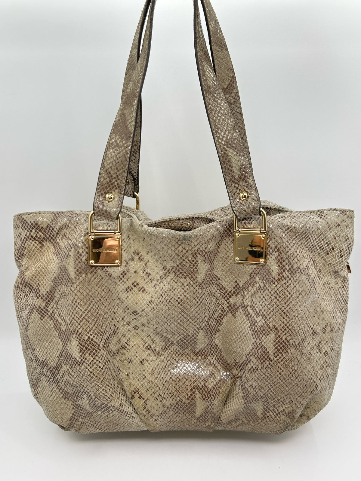 MICHAEL KORS COLLECTION Beige Print Women Tote