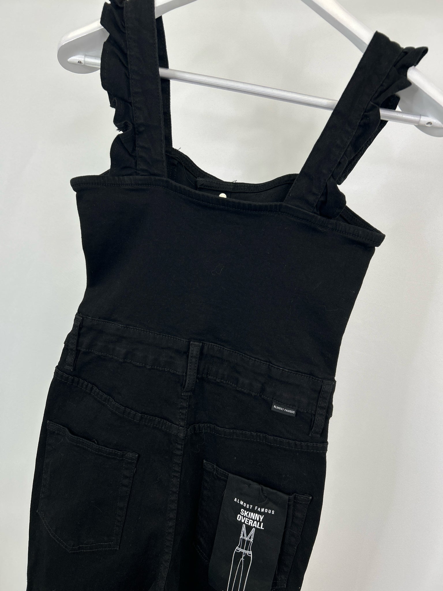 ALMOST FAMOUS Size S Black Women Overall