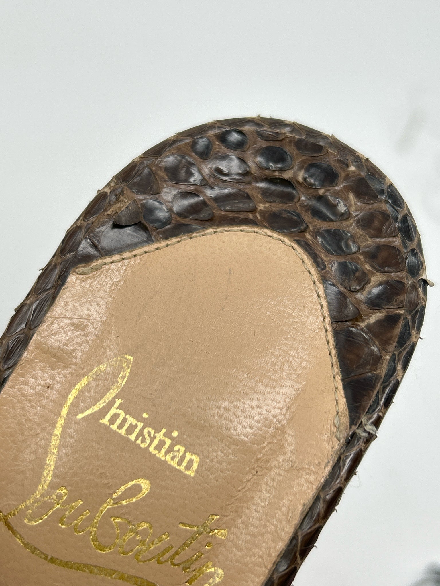 CHRISTIAN LOUBOUTIN Size 38.5 Black Women Sandal