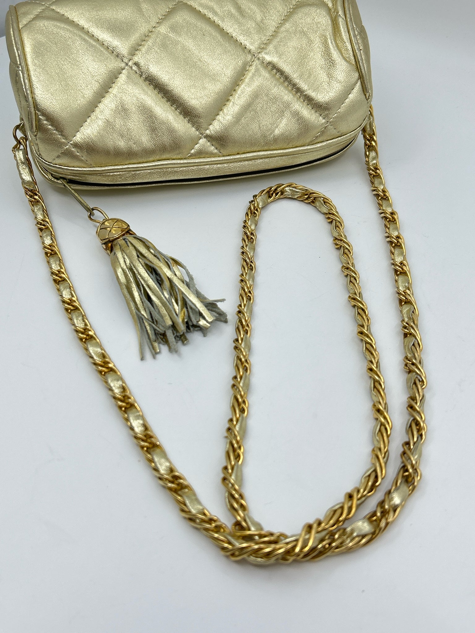 BOULMICHE NWT METALLIC GOLD Women Purse