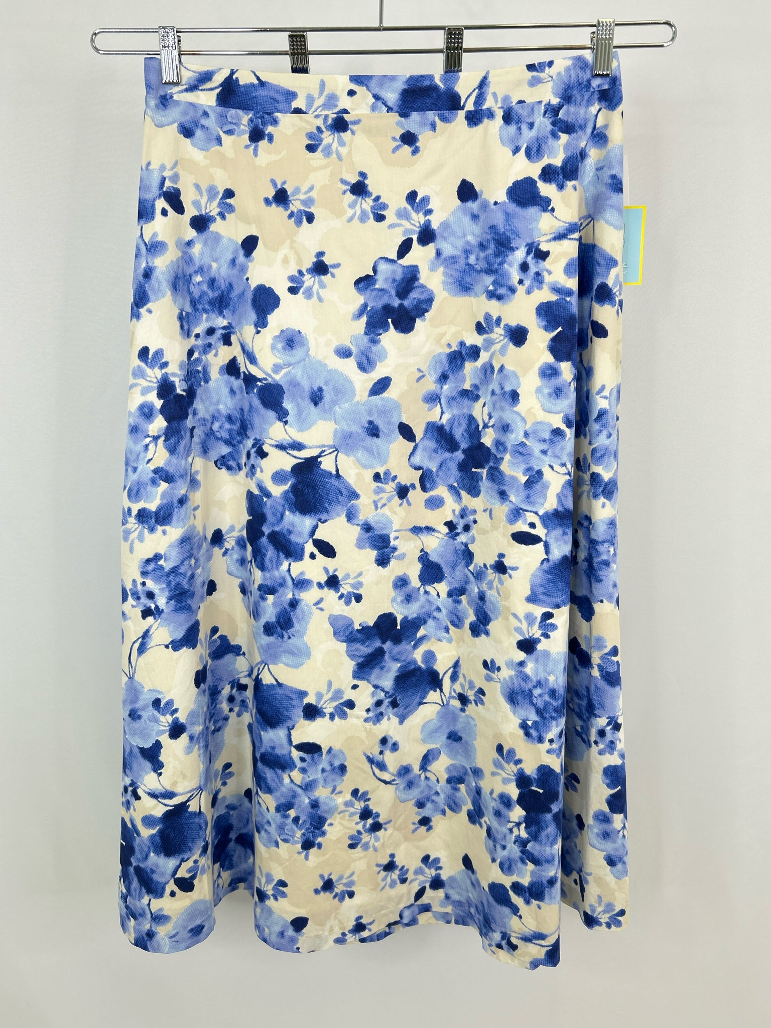 CECE Size L BLUE & CREAM Women Skirt