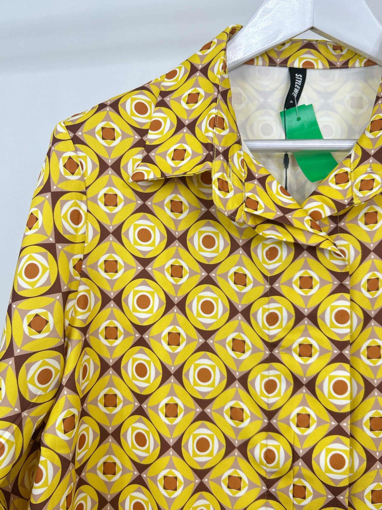 STYLEWE Size L Yellow Print Women Dress