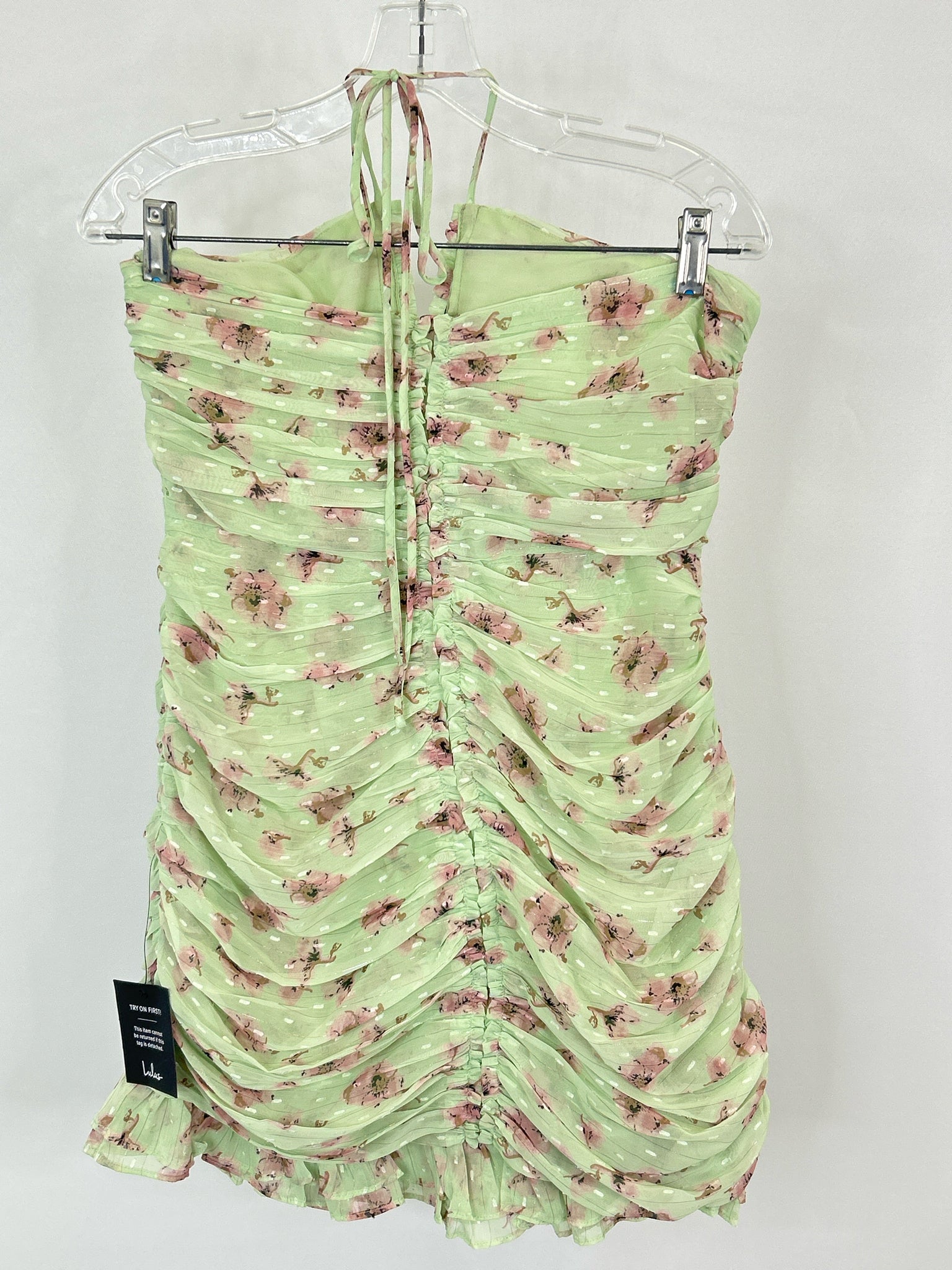 LULU'S Size M Green Floral Women Dress NWT
