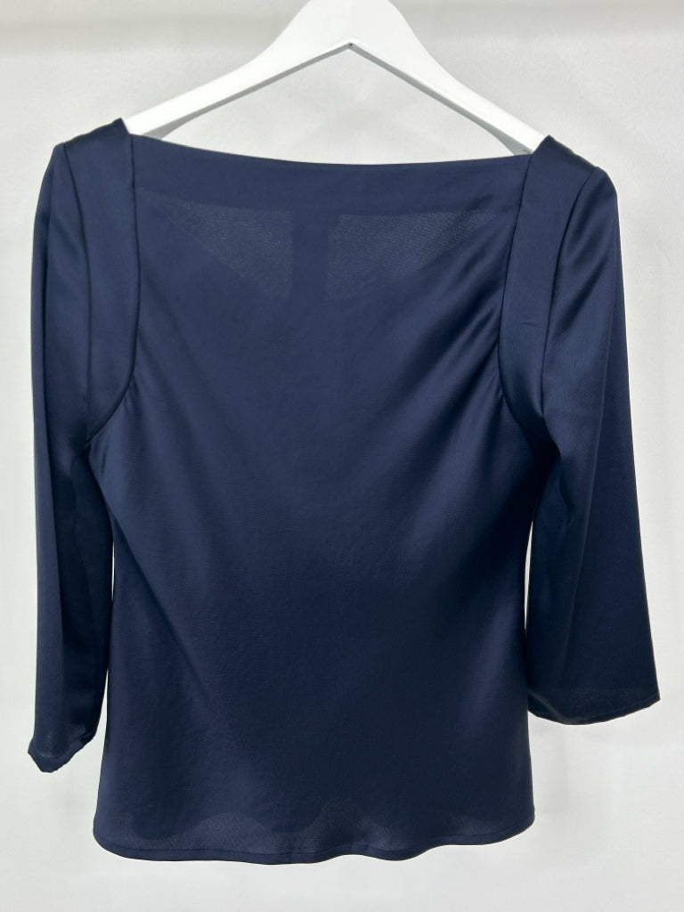 HILTON HOLLIS Women Size M Navy Top