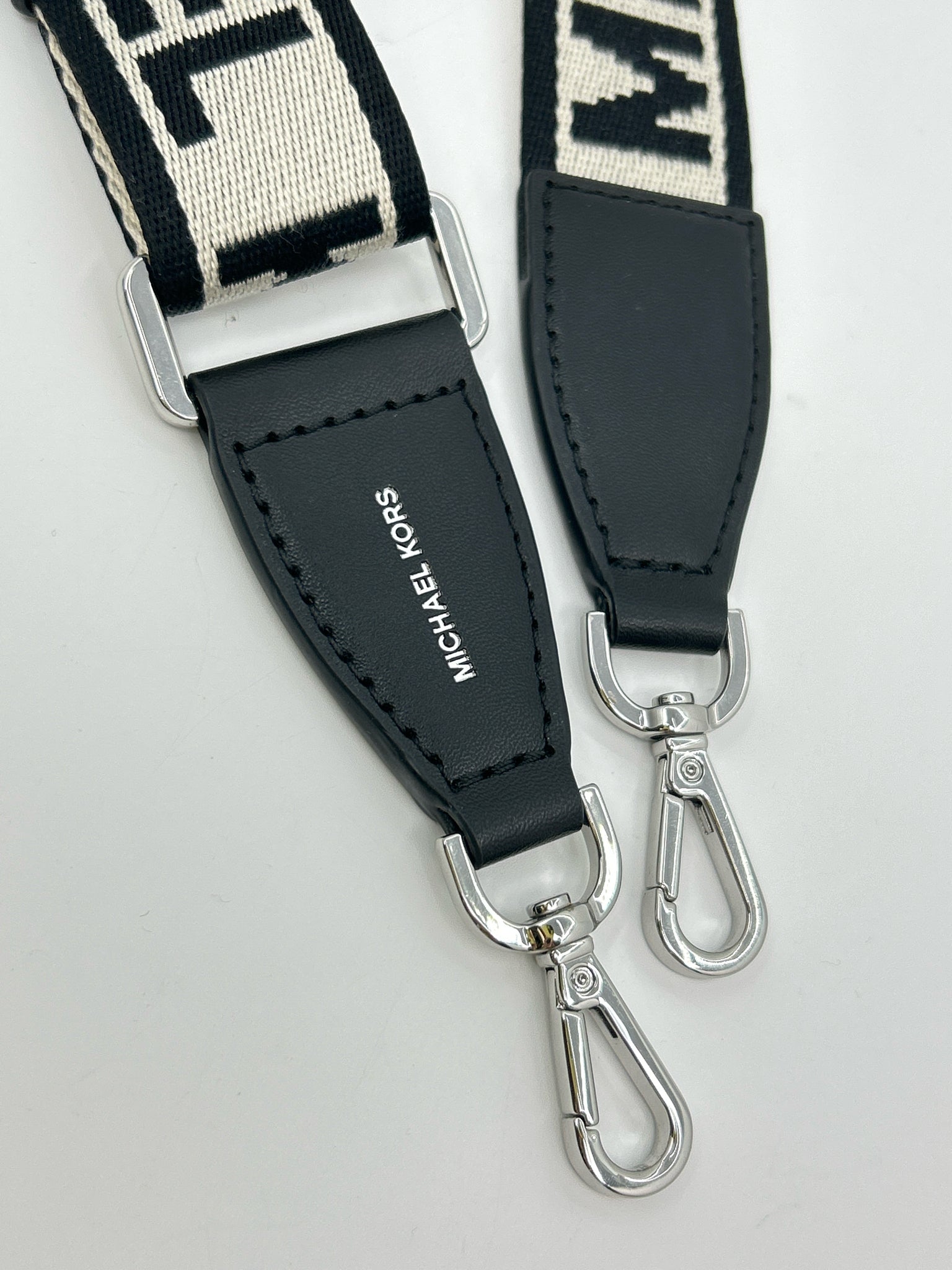 MICHAEL KORS Black Print Purse Strap