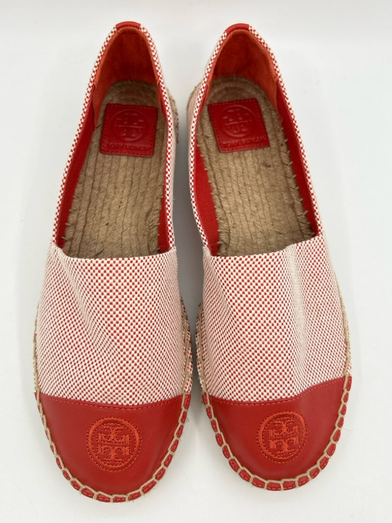 TORY BURCH NIB Women Size 10 Rust Colorblock Flats