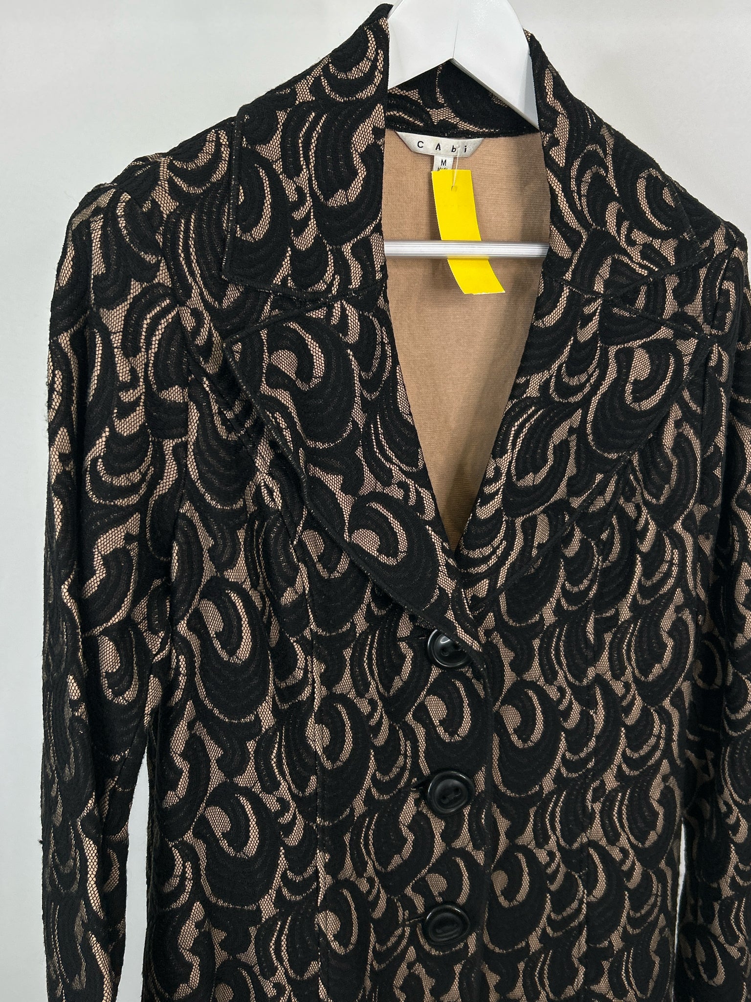 CABI Size M Black and Nude Women Jacket