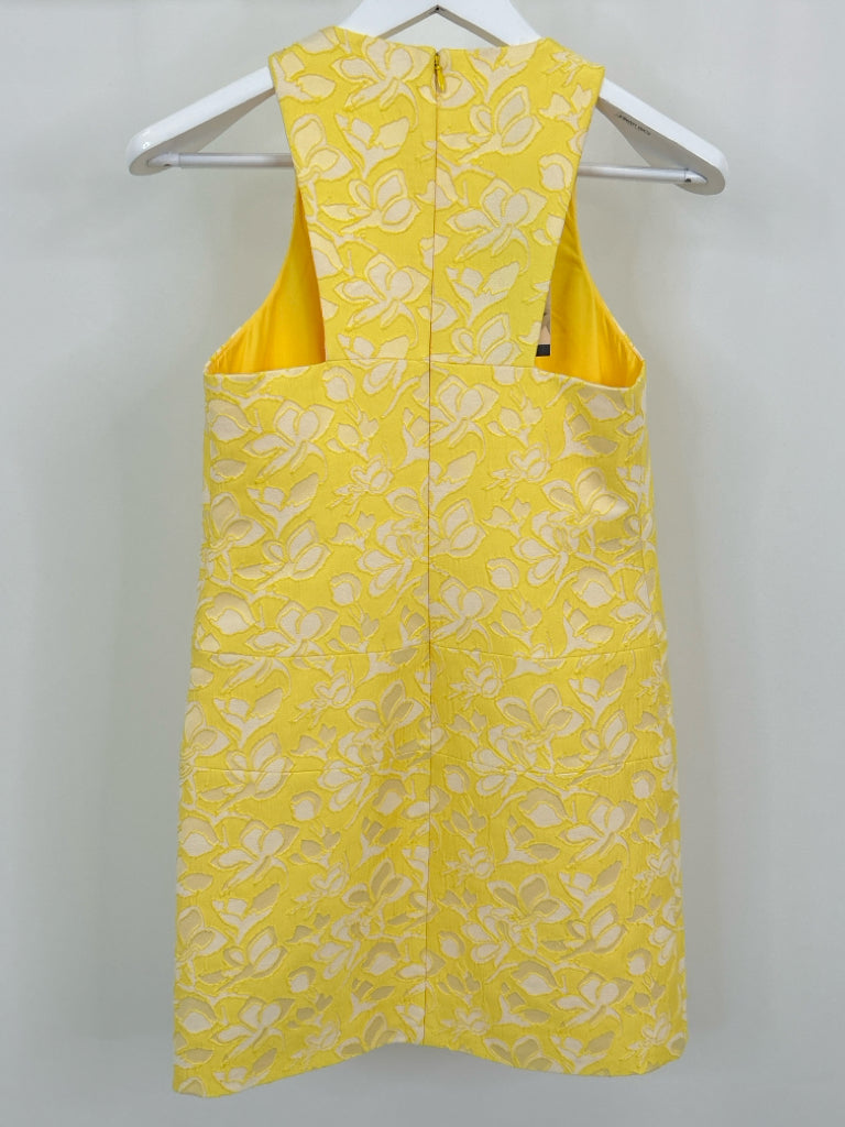 4.COLLECTIVE Women Size 0 Yellow &  White Dress