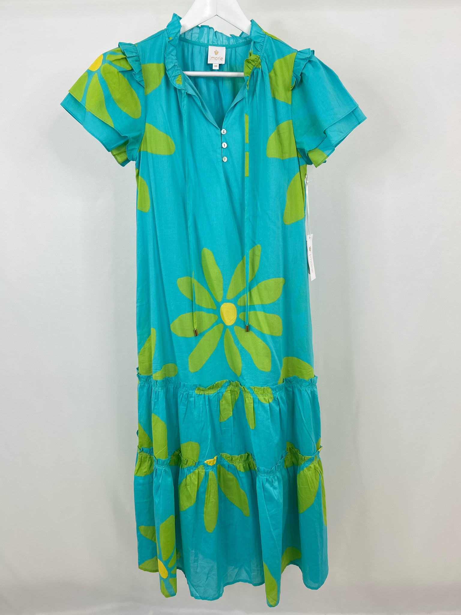 J.MARIE Size XS BLUE AND GREEN Women's Dress