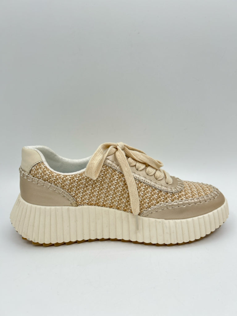 SHU SHOP Women Size 7 TAN AND IVORY Sneakers