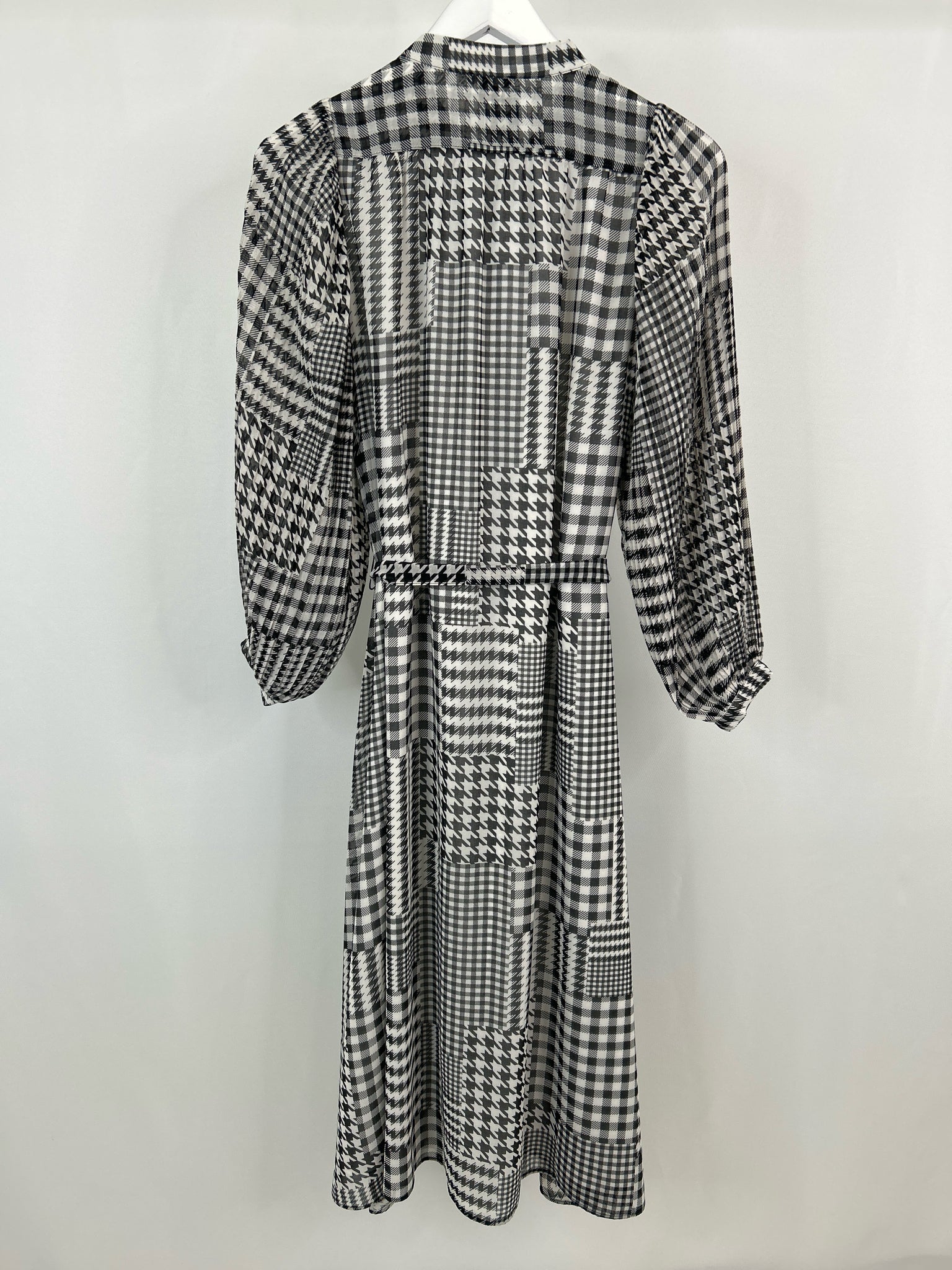 ANN TAYLOR Size S Black Print Women Dress