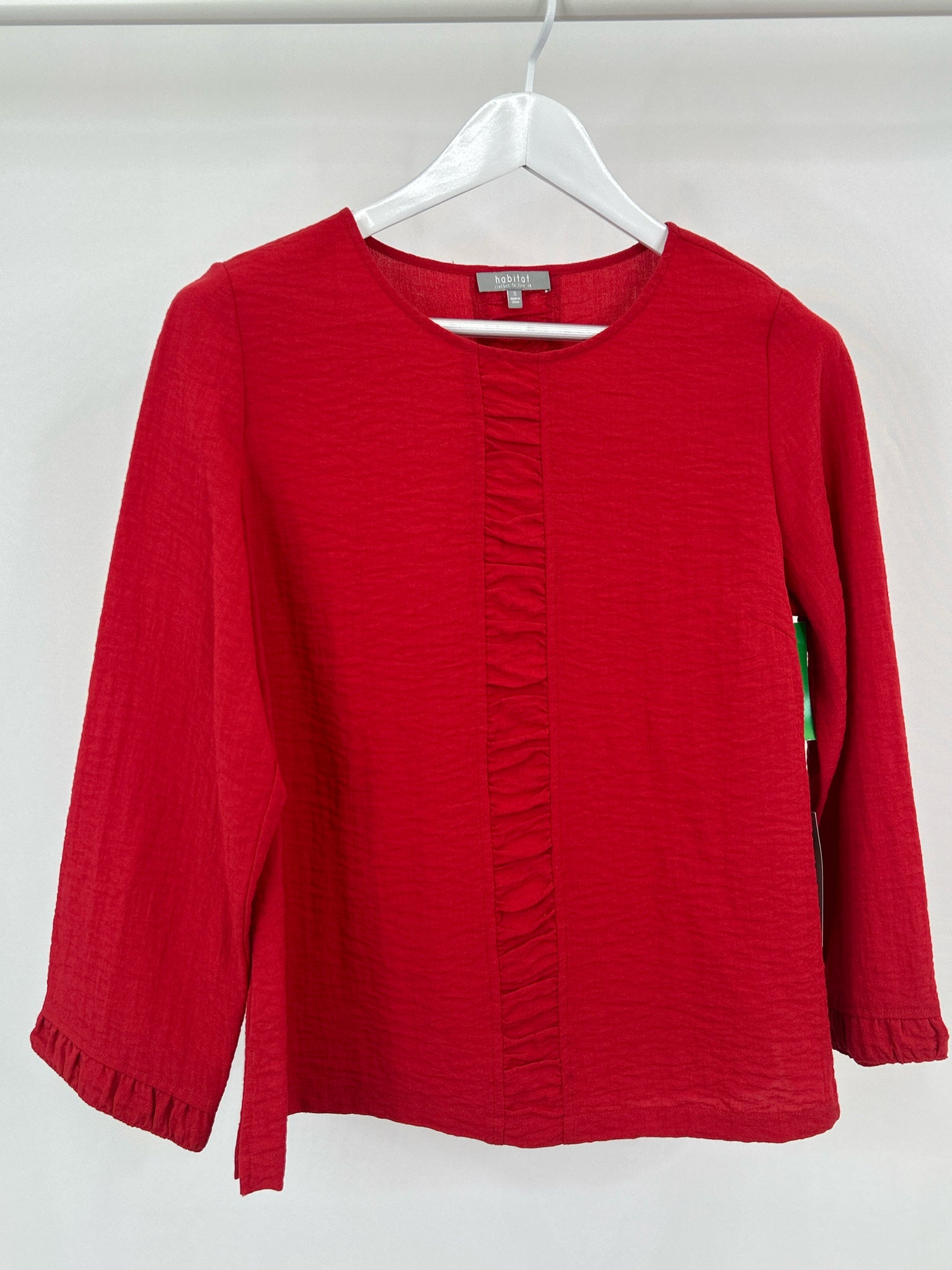 HABITAT Size S Red Women Top
