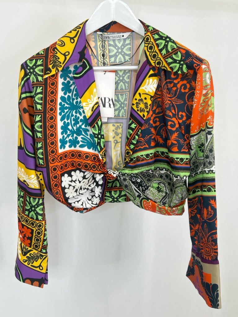 ZARA Size M Women's Multi-Color Top