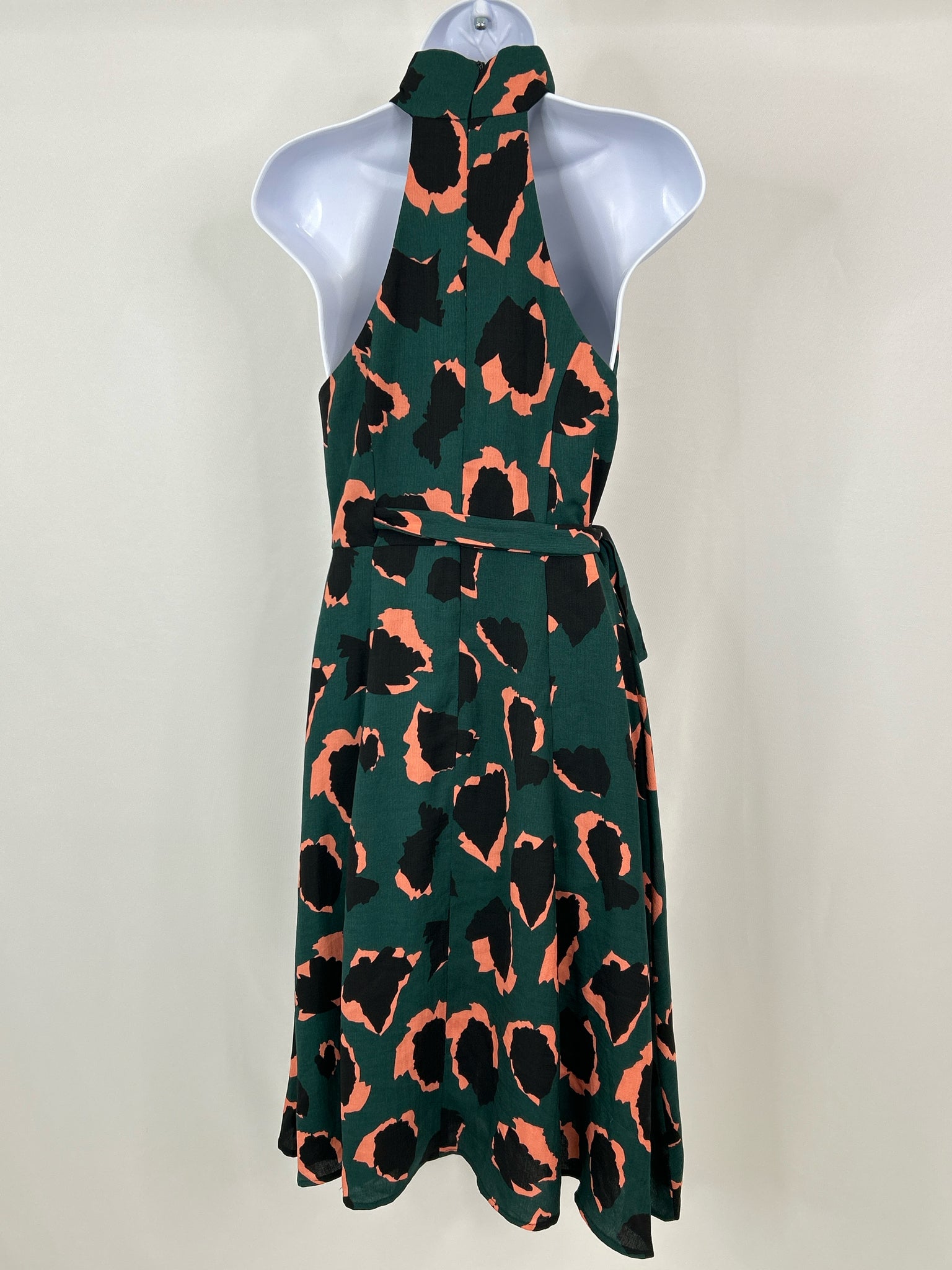 Elliatt Size S Teal Print Women's Dress