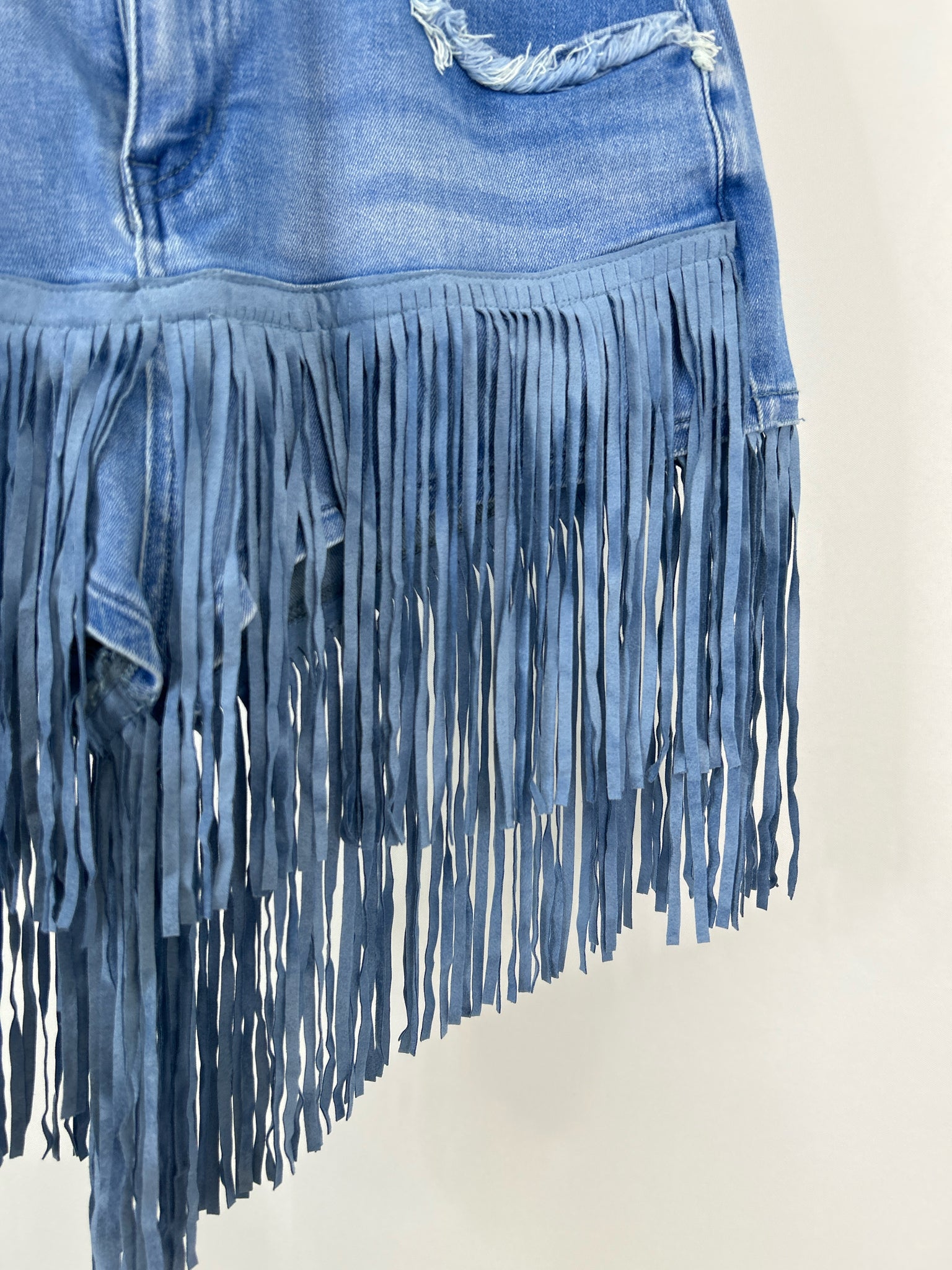 Oyrosy Size L BLUE DENIM Women Shorts