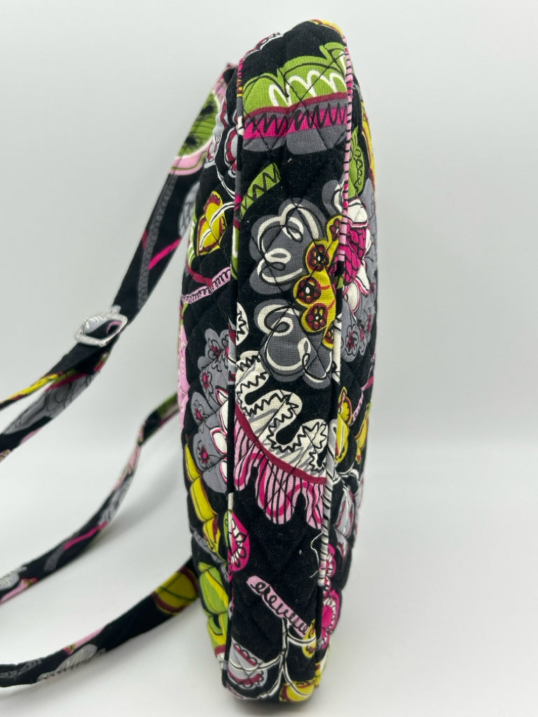 VERA BRADLEY Black Floral Women's Purse