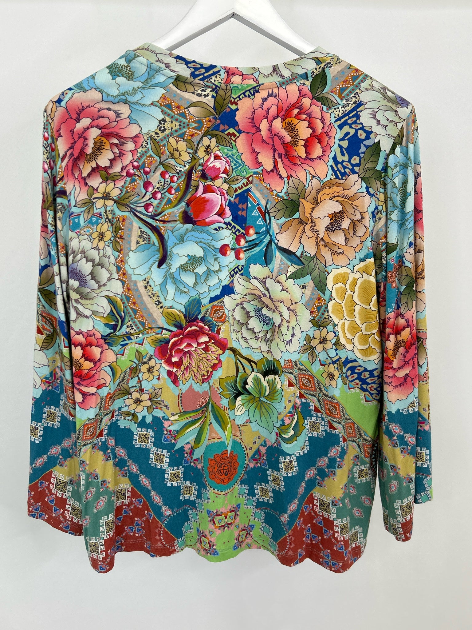JOHNNY WAS Size M Multi-Color Women Top