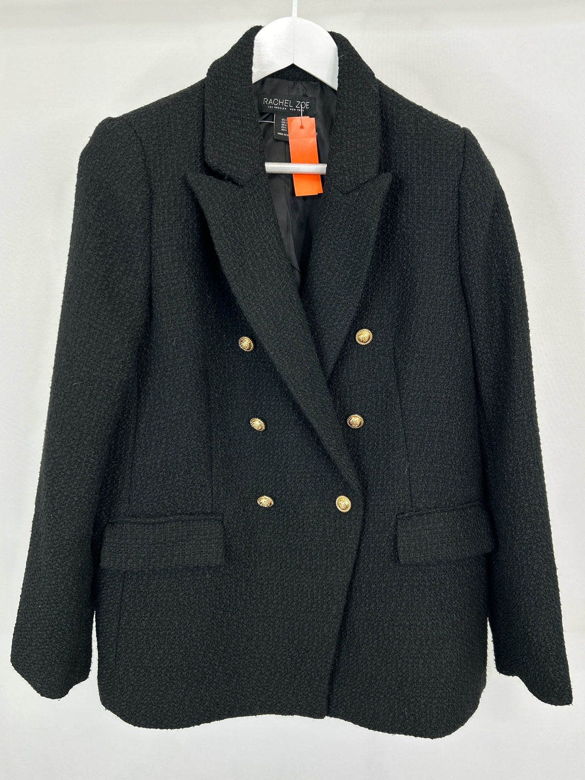 RACHEL ZOE Size L Black Women Blazer