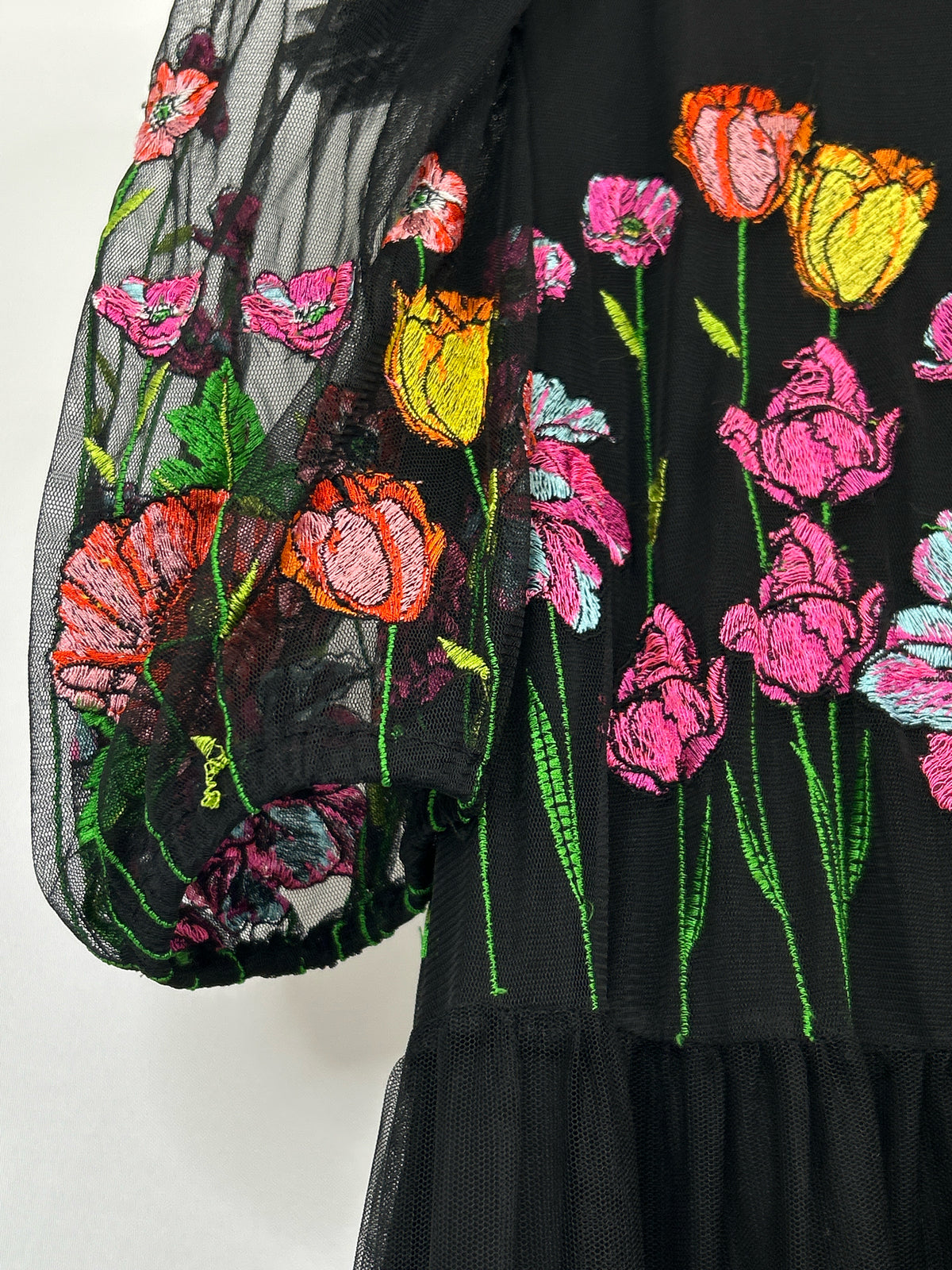 ASOS Size 6 Black Floral Women Dress