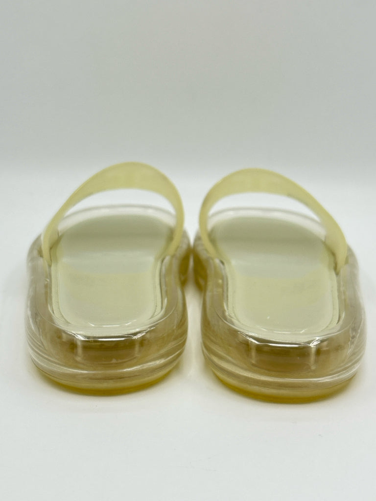 TORY BURCH Size 6B Ivory and Clear Women's Sandal