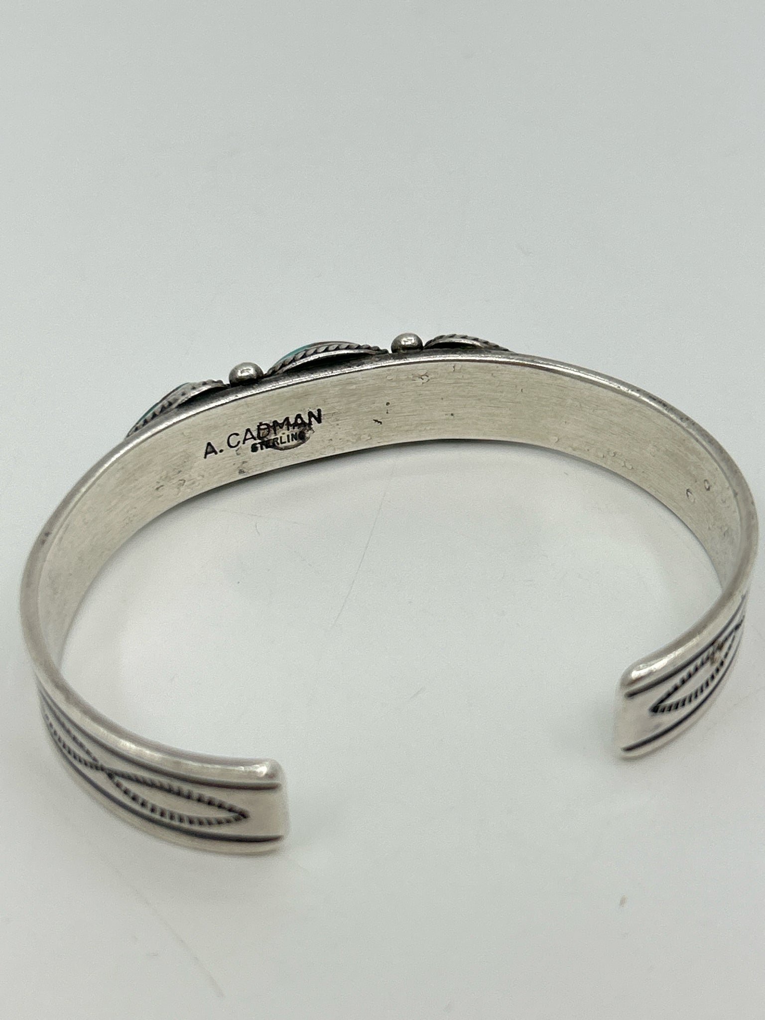 ANDY CADMAN SILVER AND TURQUOISE Bracelet