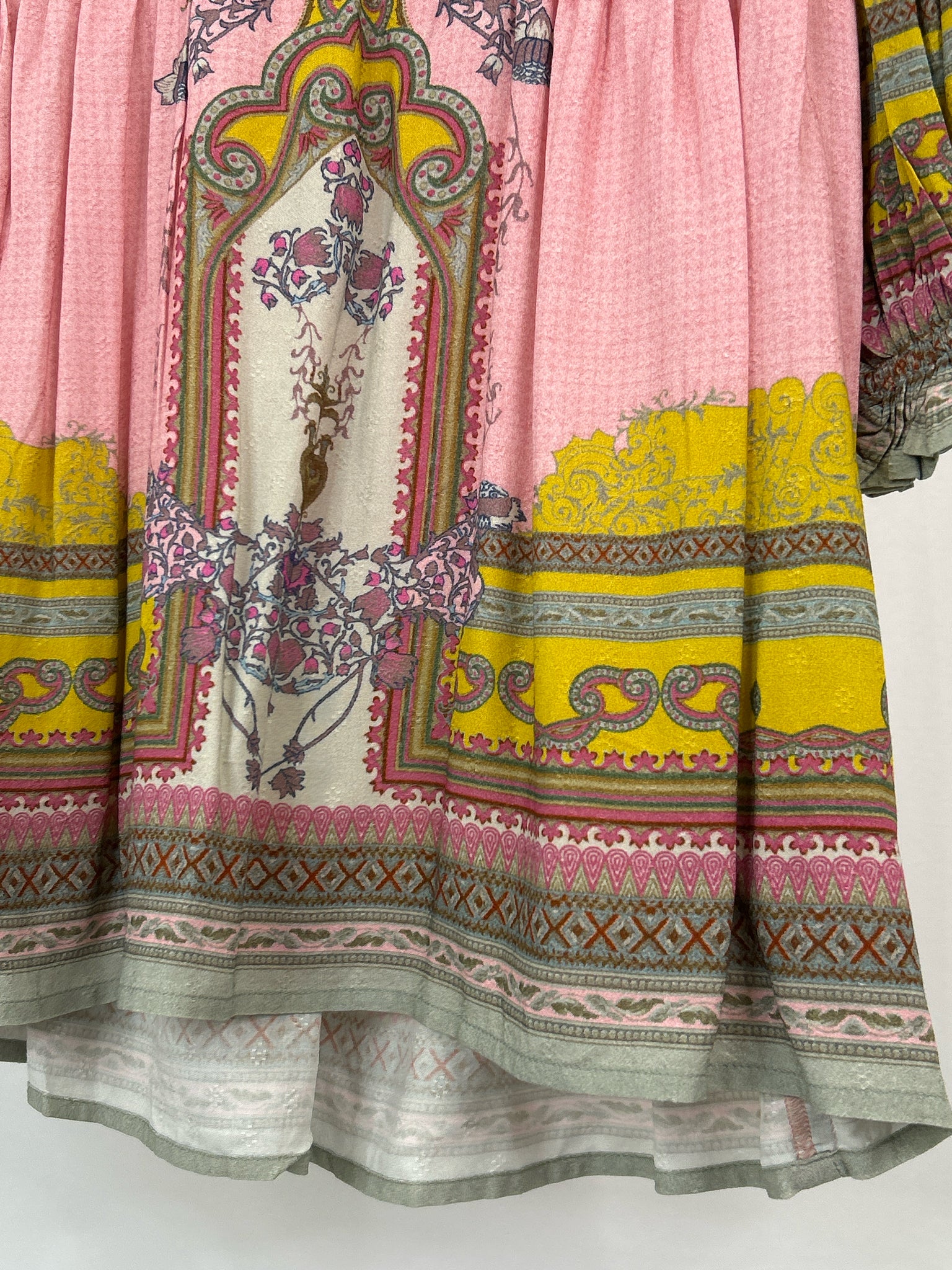 BL^NK LONDON Size M Pink and Yellow Women Top
