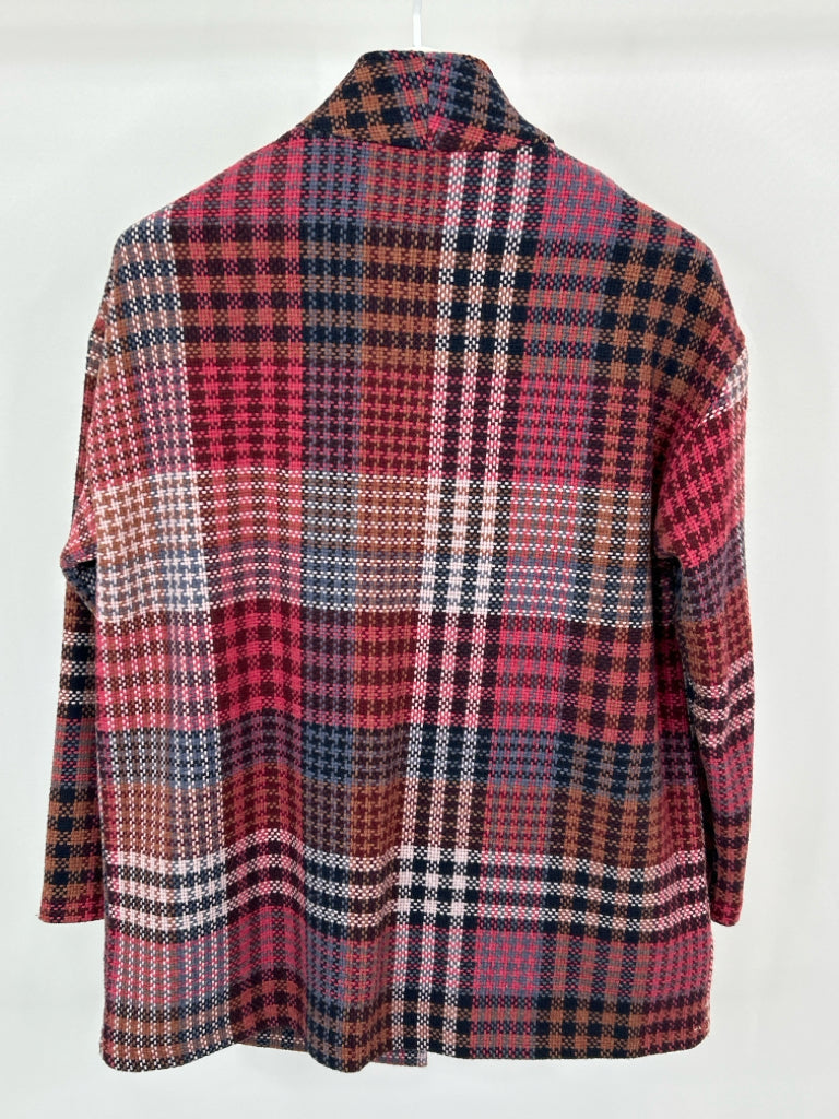 RACHEL ZOE Women Size S Red Plaid Jacket