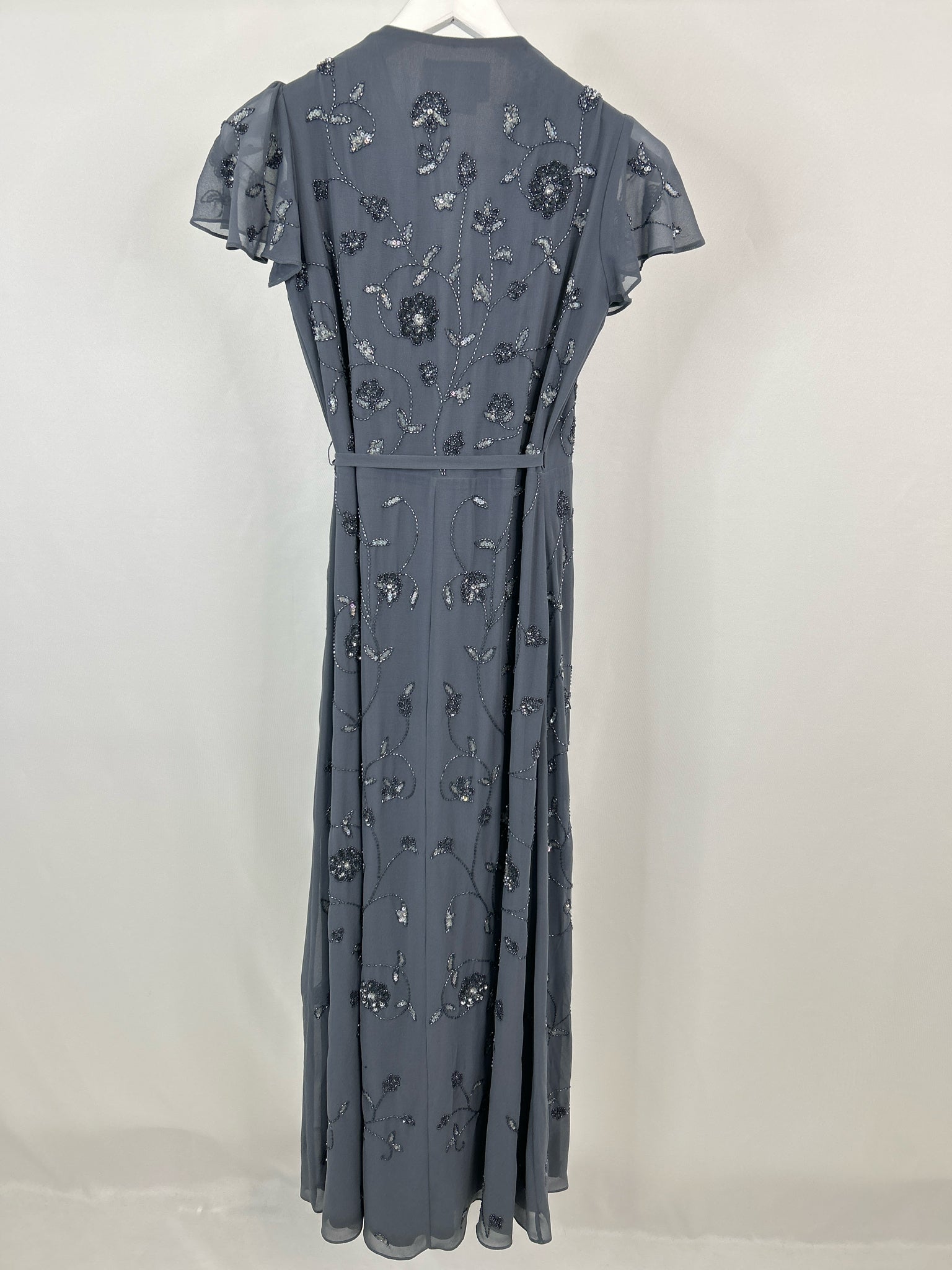 BHLDN Size 8 Blue Grey Women Dress