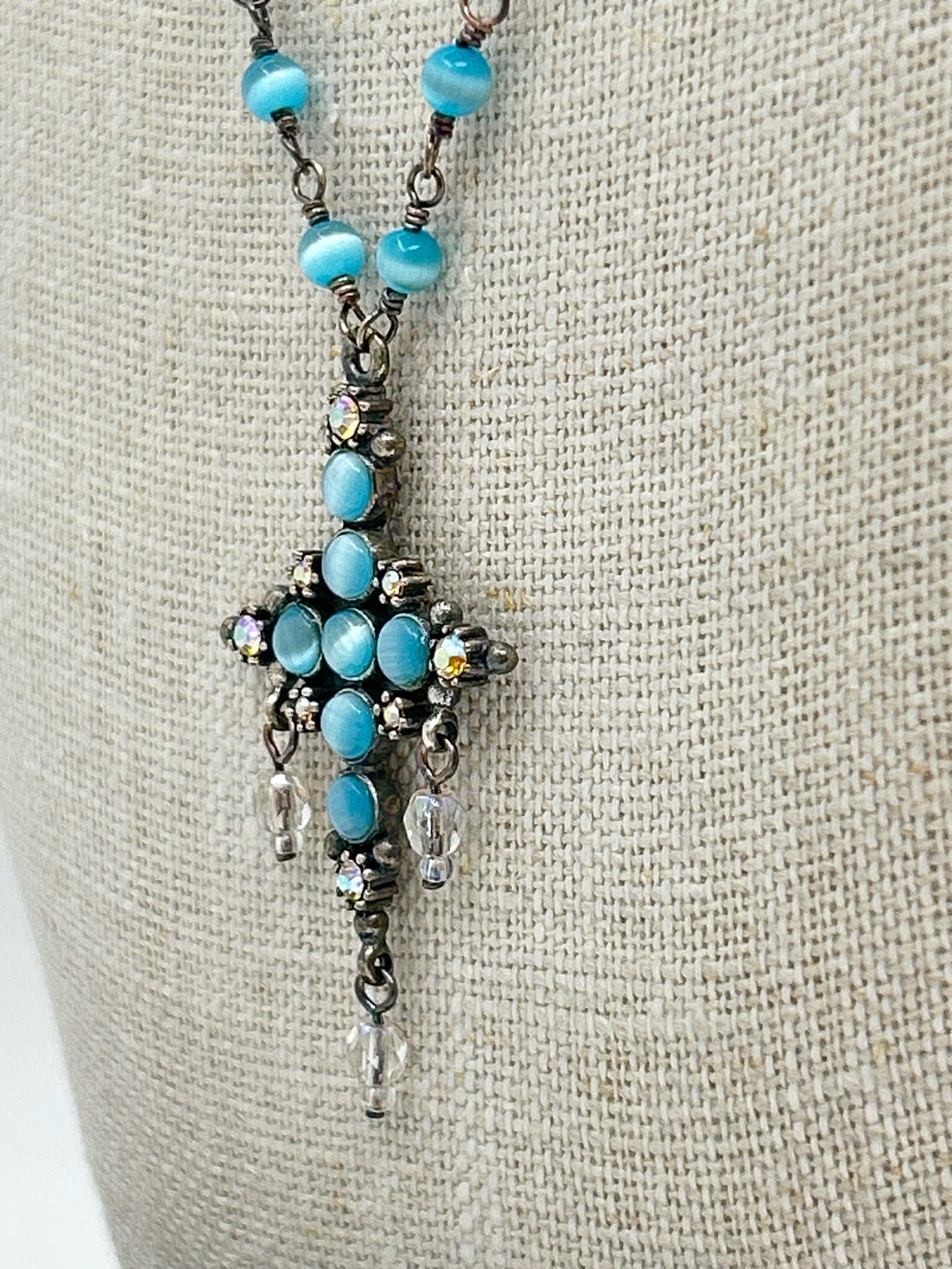SUZANNE SOMERS SILVER AND BLUE Necklace