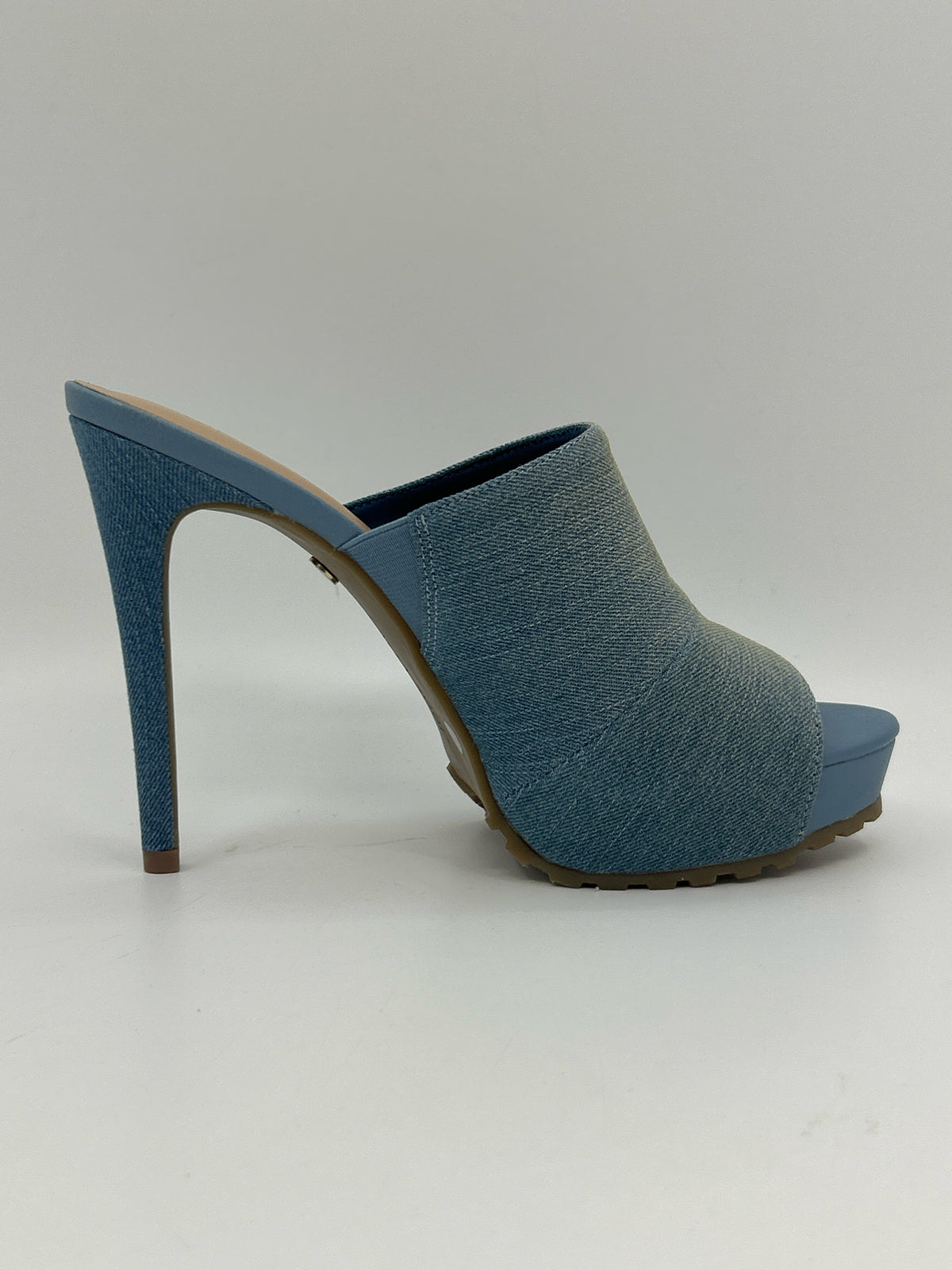THALIA SODI Size 7.5 BLUE DENIM Women Pumps