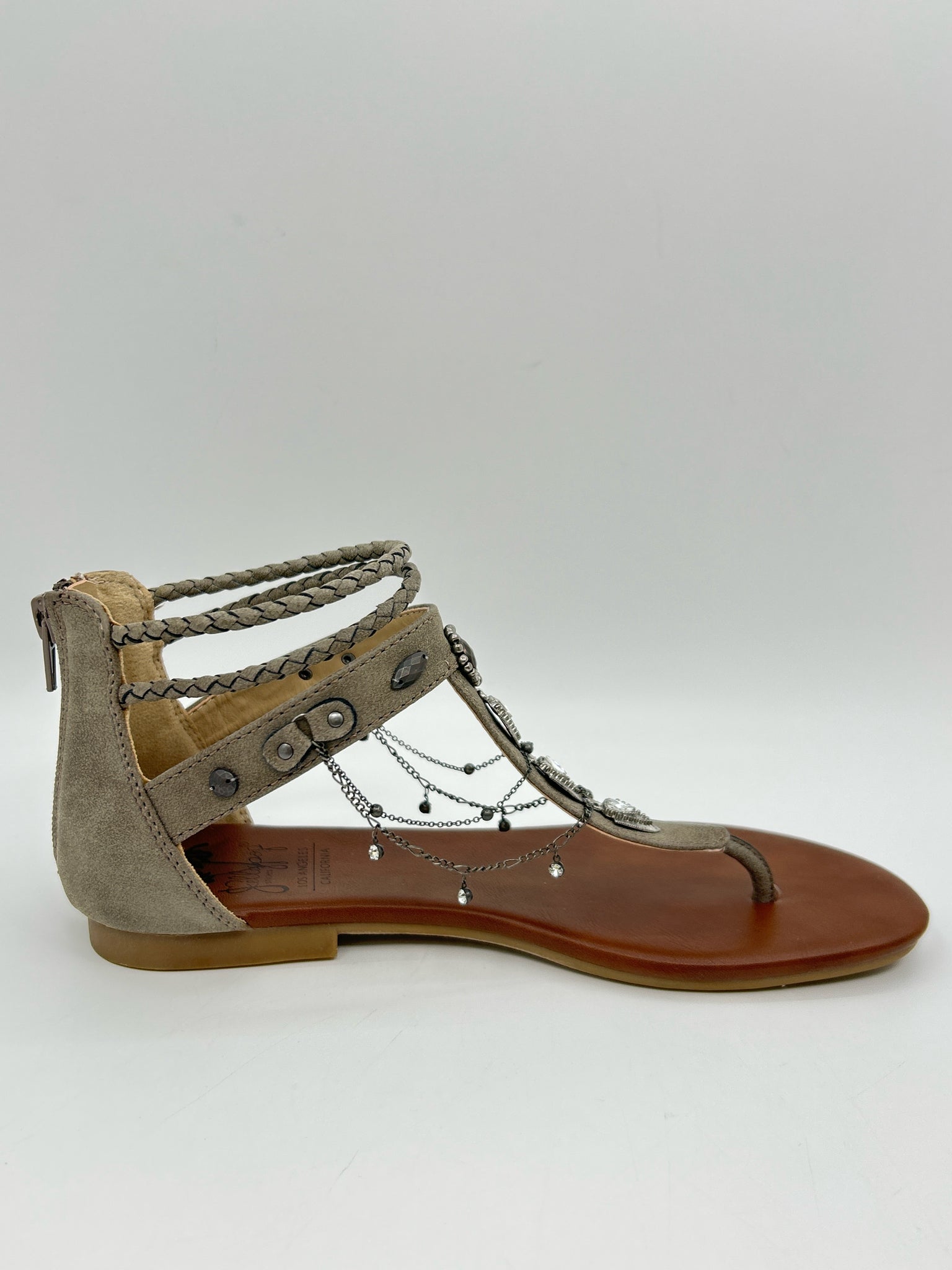 JELLYPOP Size 7M Grey Women Sandal