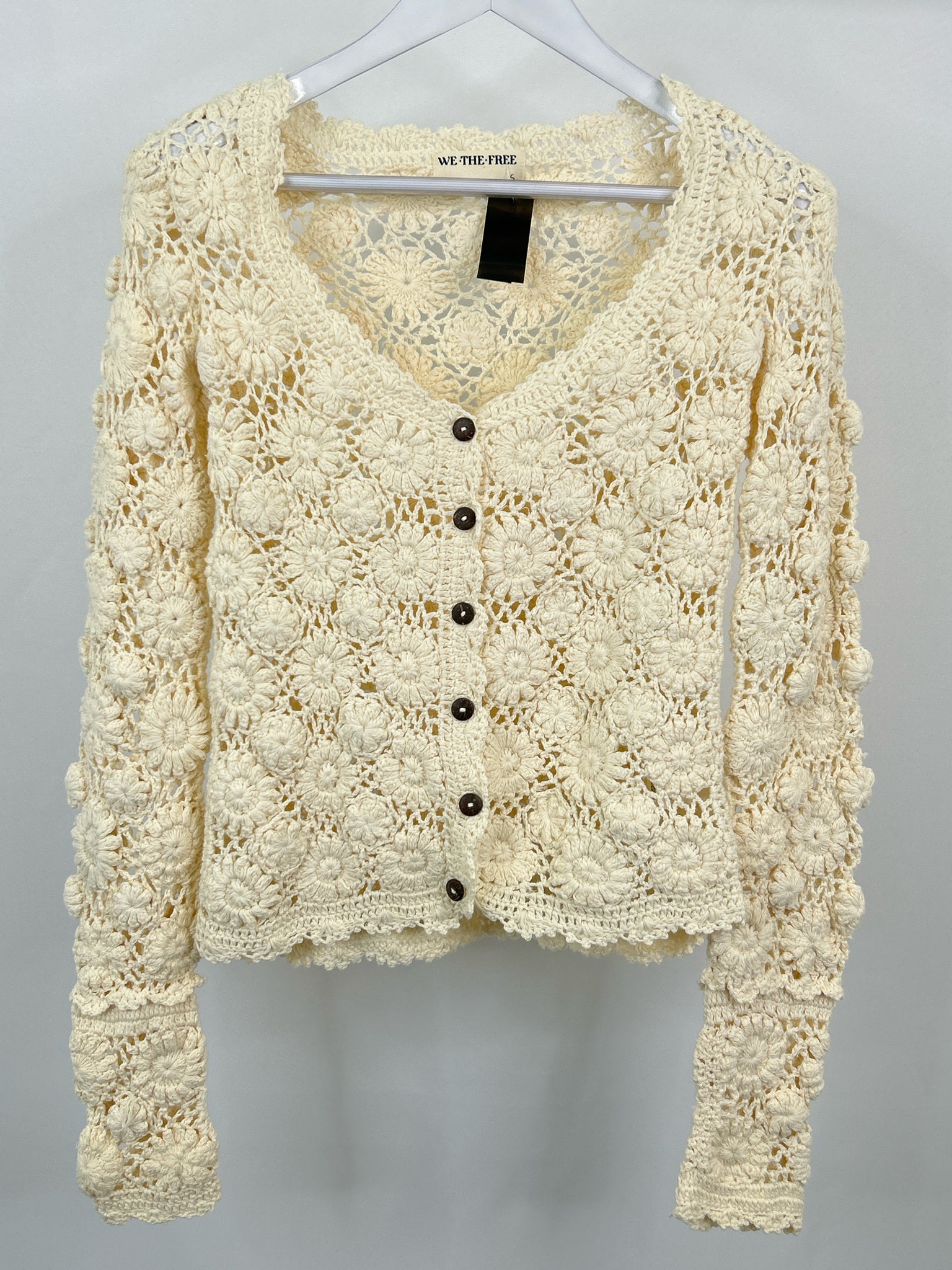 WE THE FREE Size S Cream Women Cardigan
