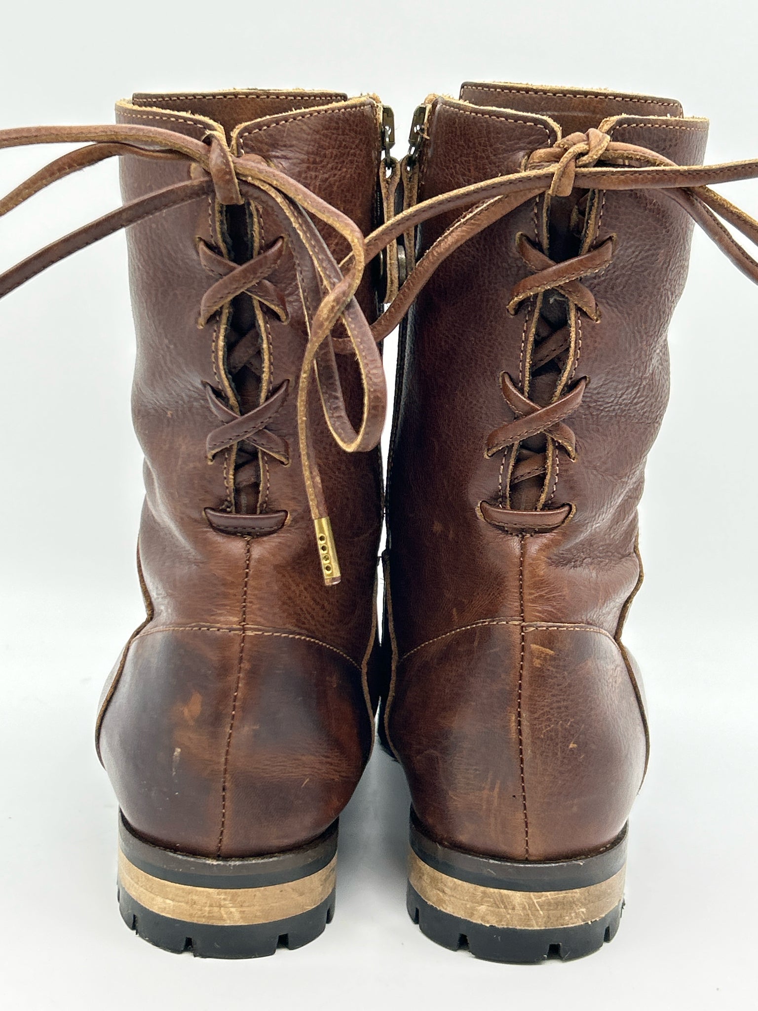 FABIANELLI Size 39 Brown Women Boots