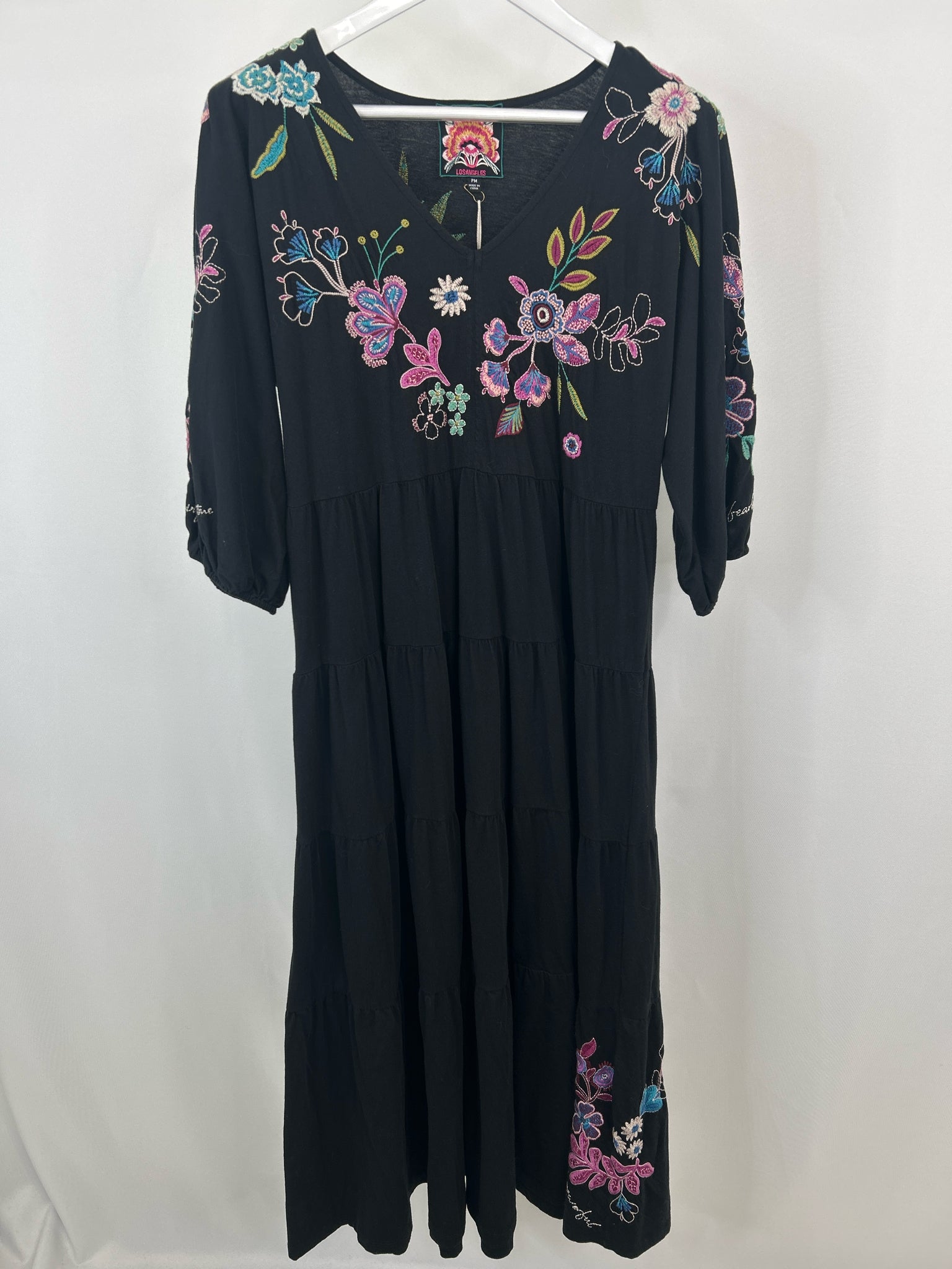 JOHNNY WAS Size PM Black Women Dress NWT