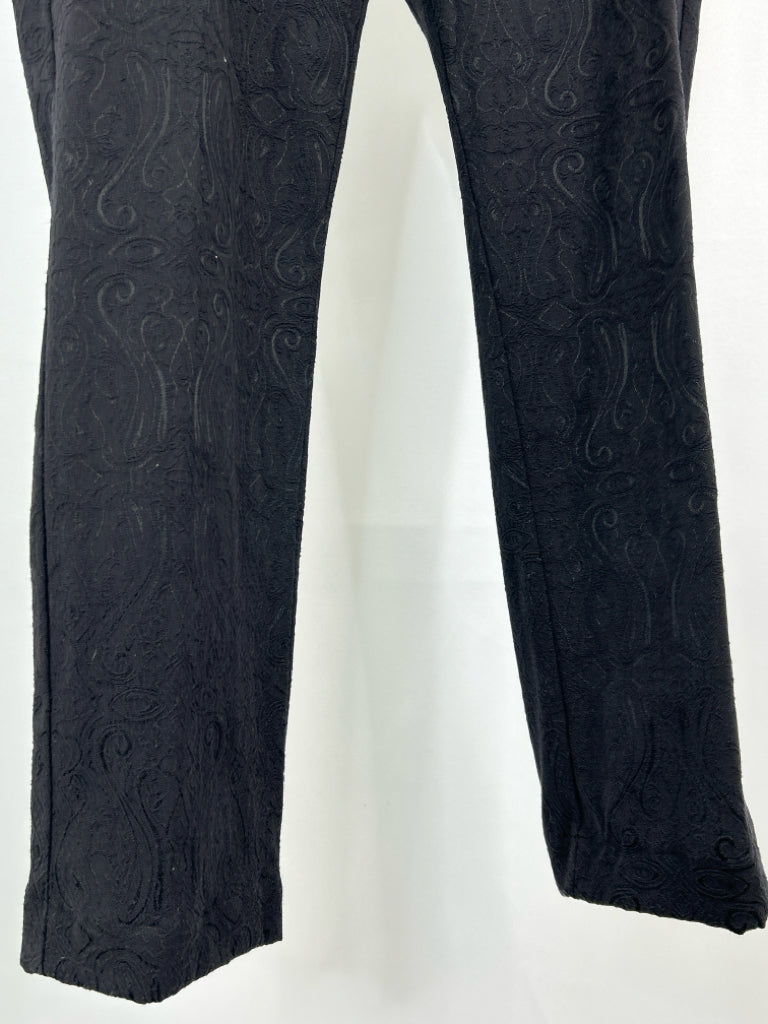 NICOLE BY NICOLE MILLER Women Size 16 Black Pants