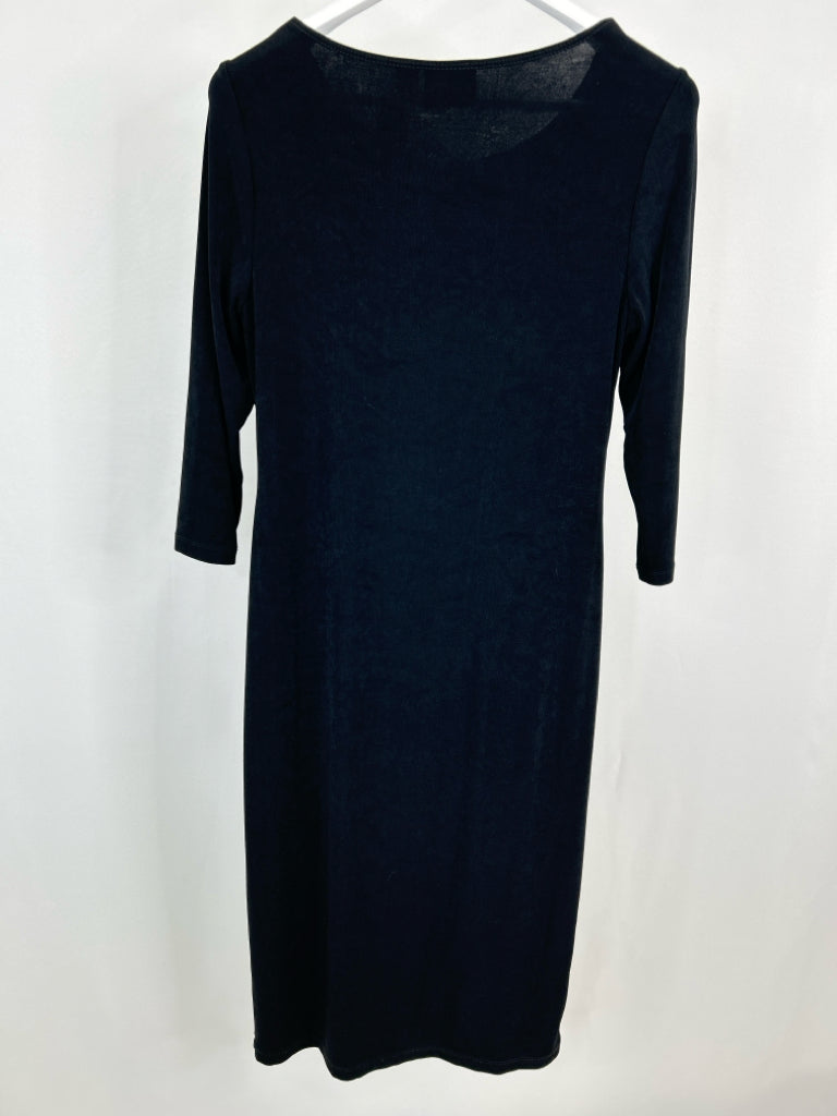 CHICO'S Size 8 Black Women's Dress