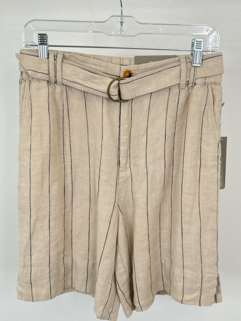 SOFT SURROUNDINGS Size XS Beige striped Women's Shorts