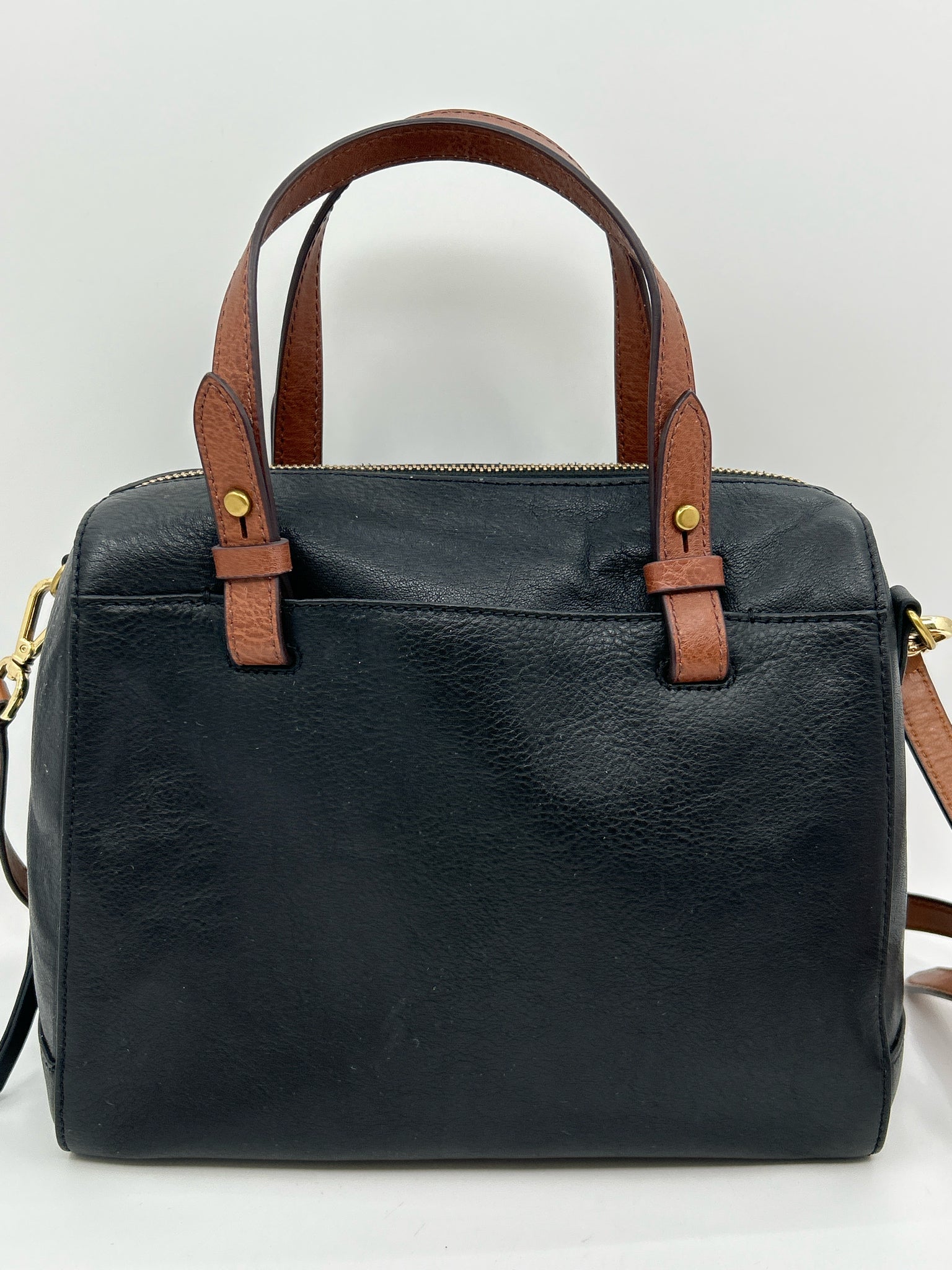 FOSSIL BLACK AND TAN Women Purse