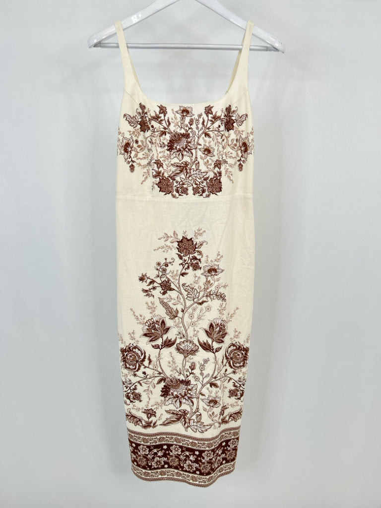 CHRISTIAN LACROIX NWT Size S Cream Print Women's Dress