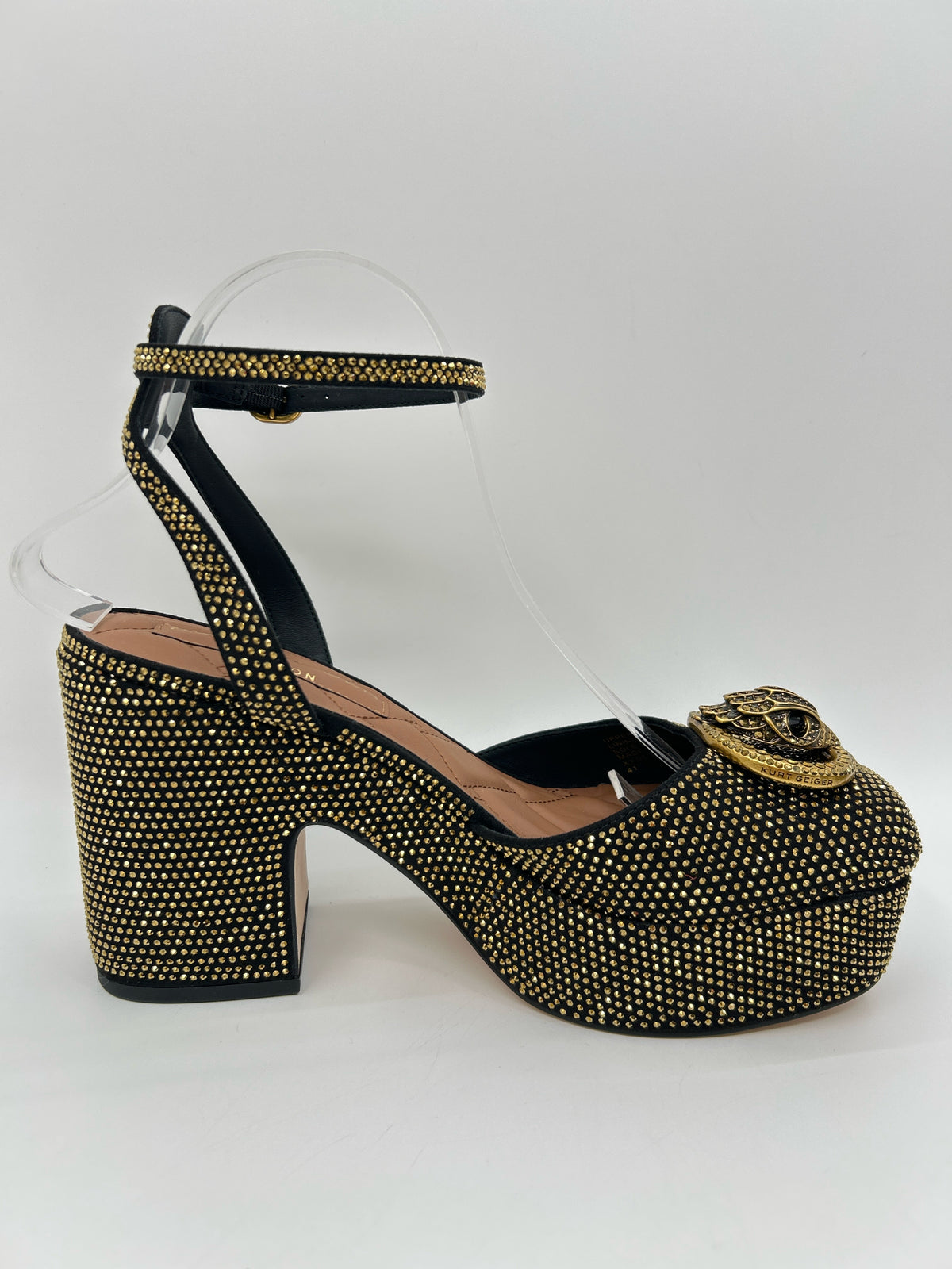 KURT GEIGER Size 41 GOLD AND BLACK Women Pumps