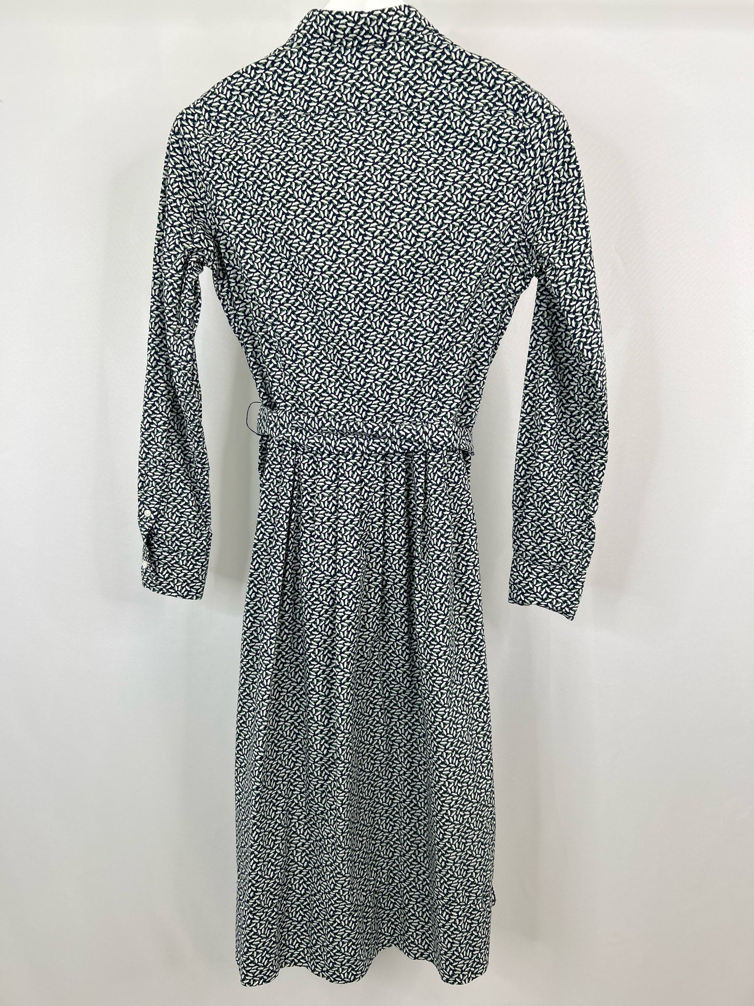 ANN MASHBURN Size S NAVY AND GREEN Women Dress