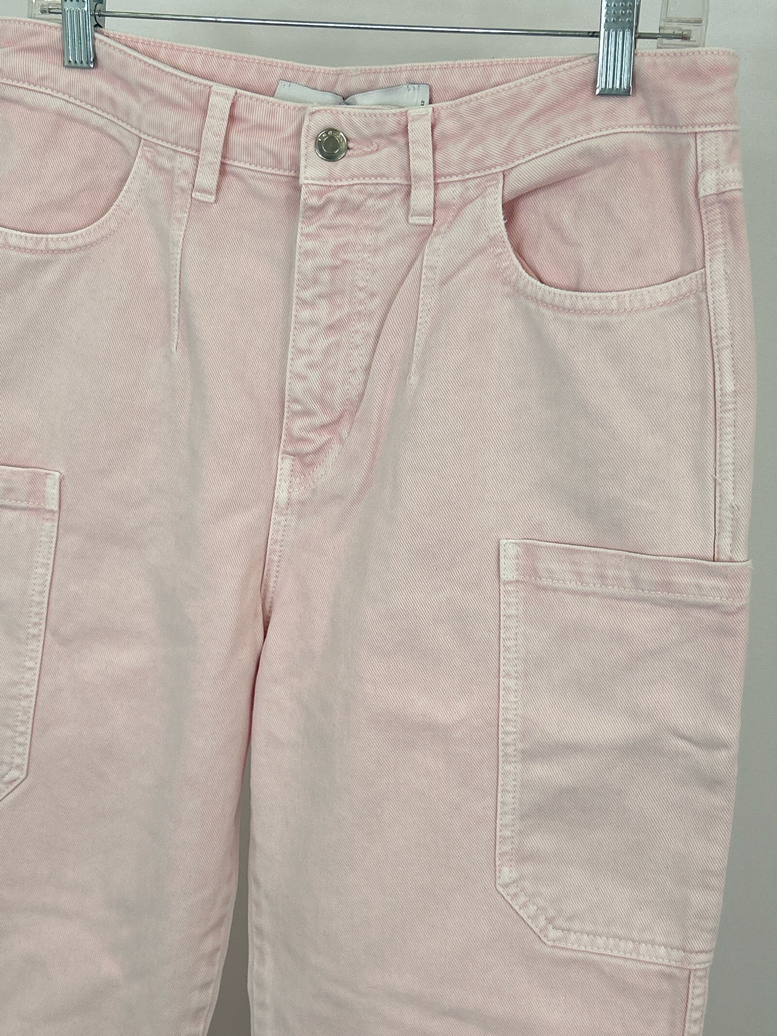 IRO Size 42/10 Pink Denim Women jeans